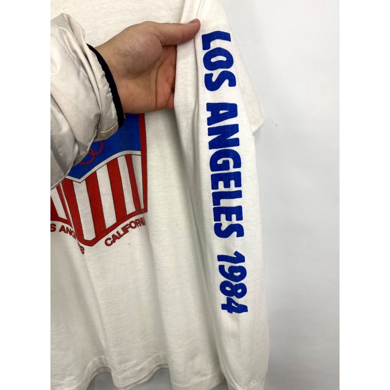 Levi's VINTAGE Levi’s Long Sleeve Shirt Mens M White California 1984 Los Angeles Olympic Games Nike Size US M / EU 48-50 / 2 - 7 Thumbnail