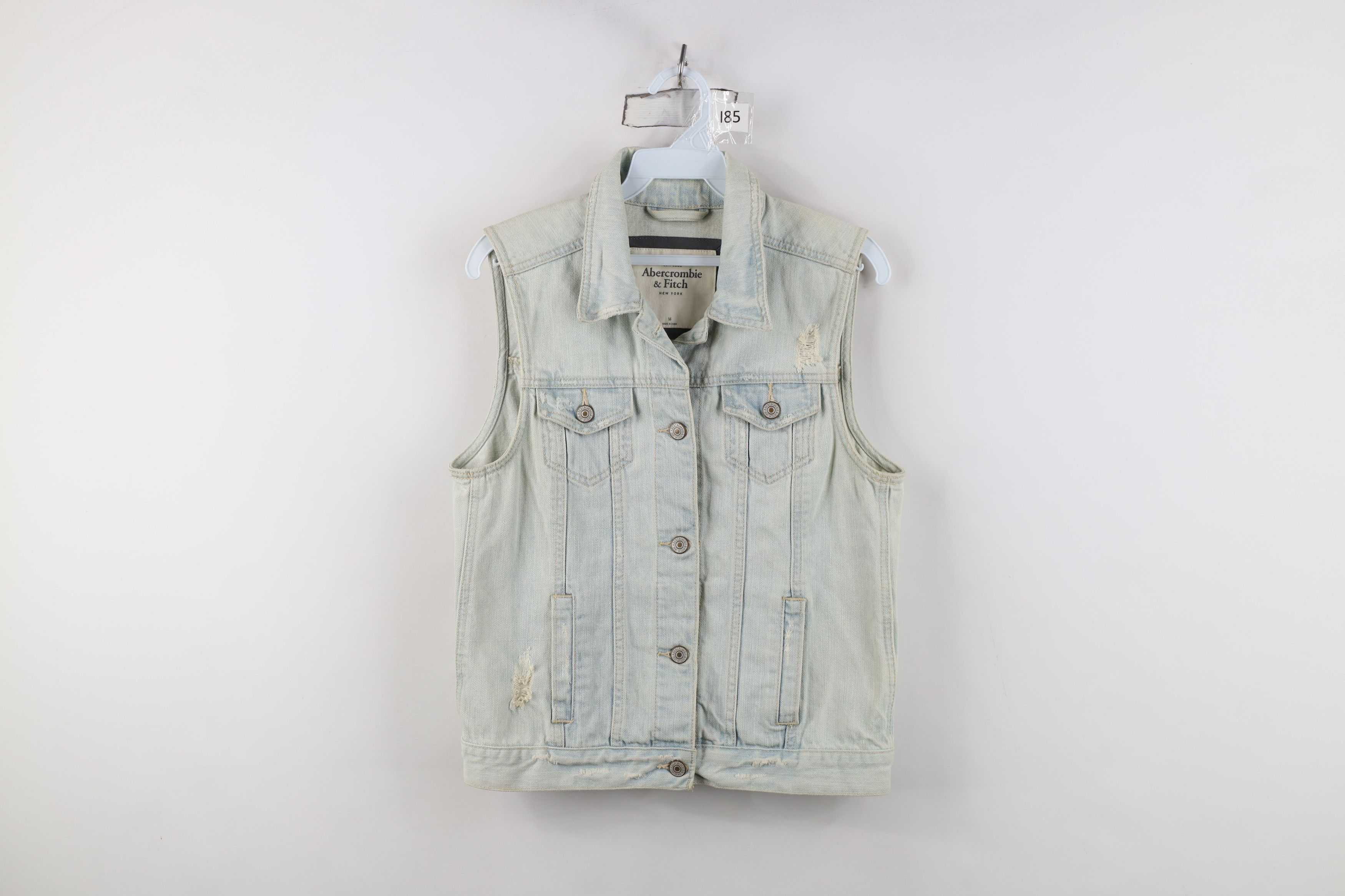 Abercrombie & Fitch Vintage Y2K Abercrombie & Fitch Denim Trucker Vest Jacket Size M / US 6-8 / IT 42-44 - 1 Thumbnail