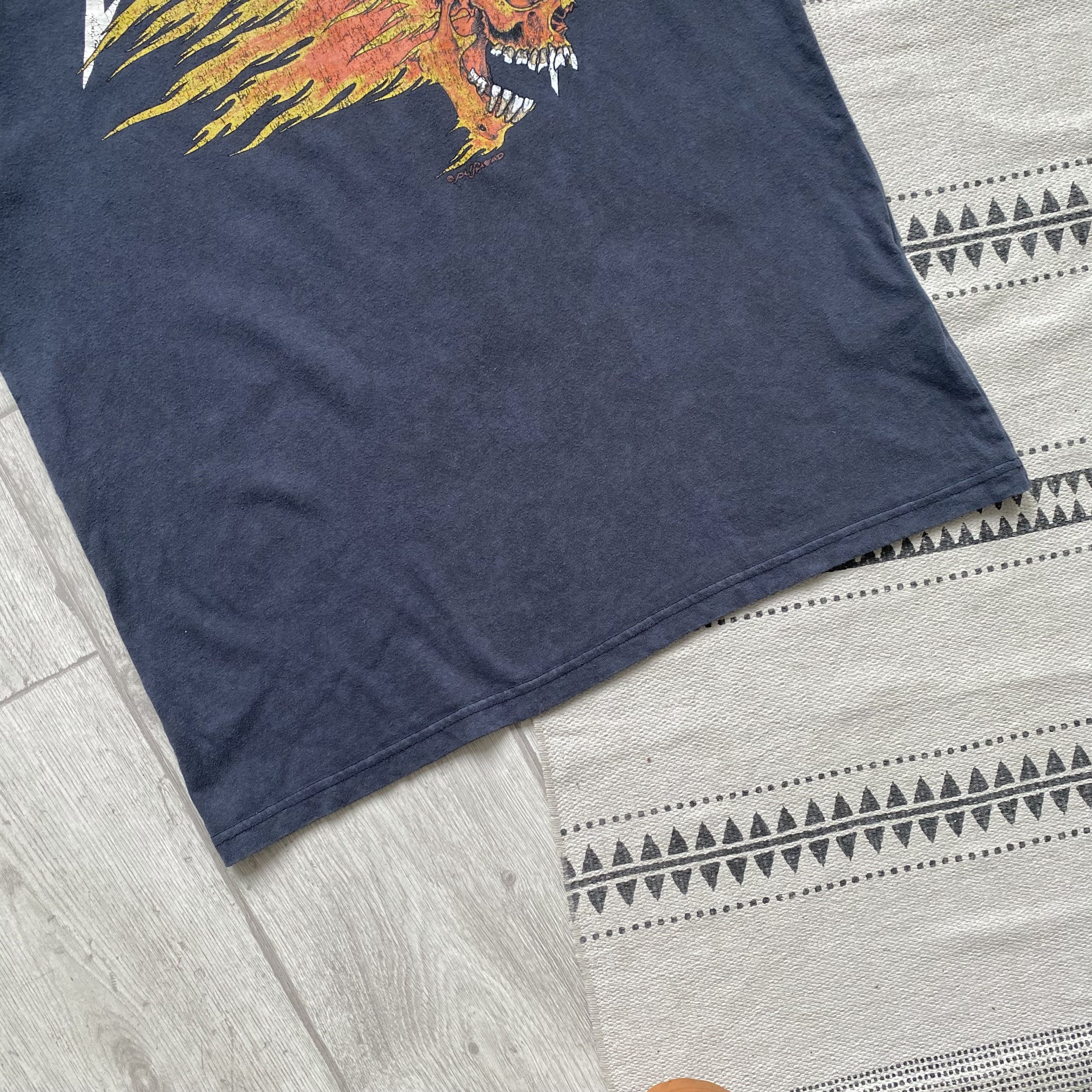 Metallica Metallica tee Flame Skull Pushead X Superdry rock band Size US M / EU 48-50 / 2 - 3 Thumbnail