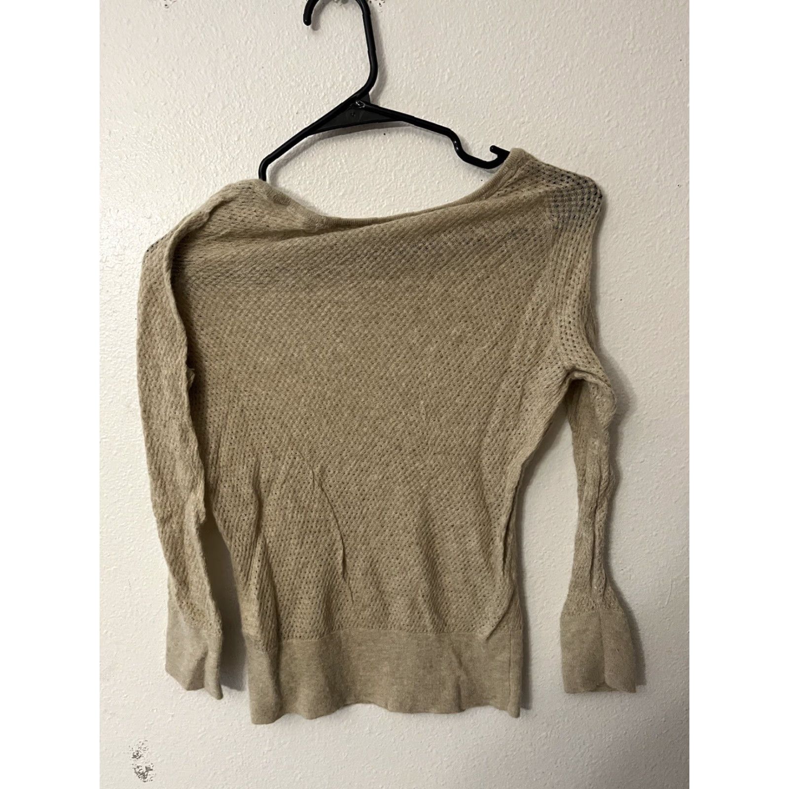 Banana Republic Banana Republic Italian Yarn Crew Knit Pullover Sweater Beige Brown XS Size US XS / EU 42 / 0 - 3 Thumbnail