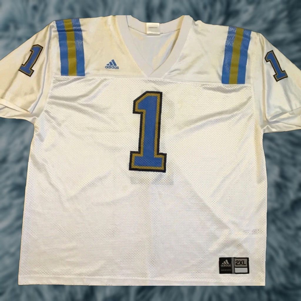 Adidas VINTAGE Adidas Faded #1 Football Jersey XXL Football Jersey Size US XXL / EU 58 / 5 - 1 Thumbnail