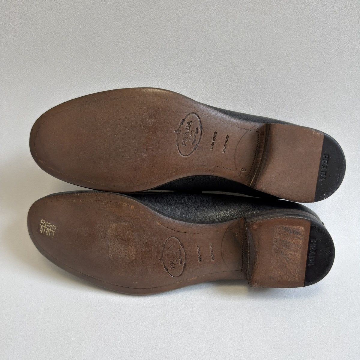 Prada Mid 2000s Black Leather Loafers Size US 9 / EU 42 - 16 Thumbnail