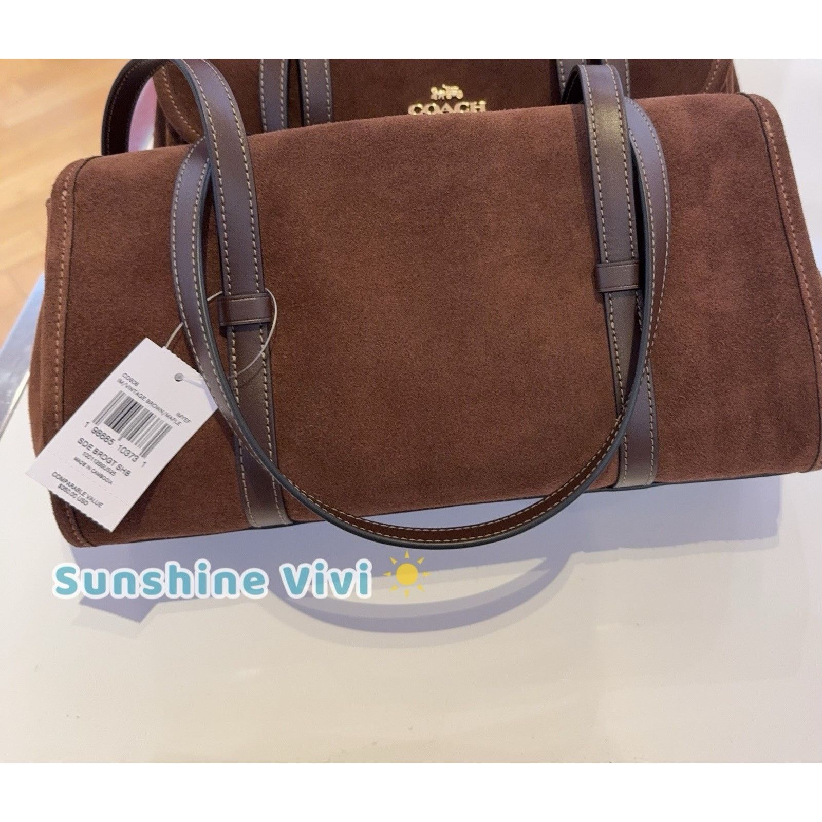 Coach NWT Coach Bridget Shoulder Bag CDB06 Vintage Brown/Maple Size ONE SIZE - 7 Thumbnail