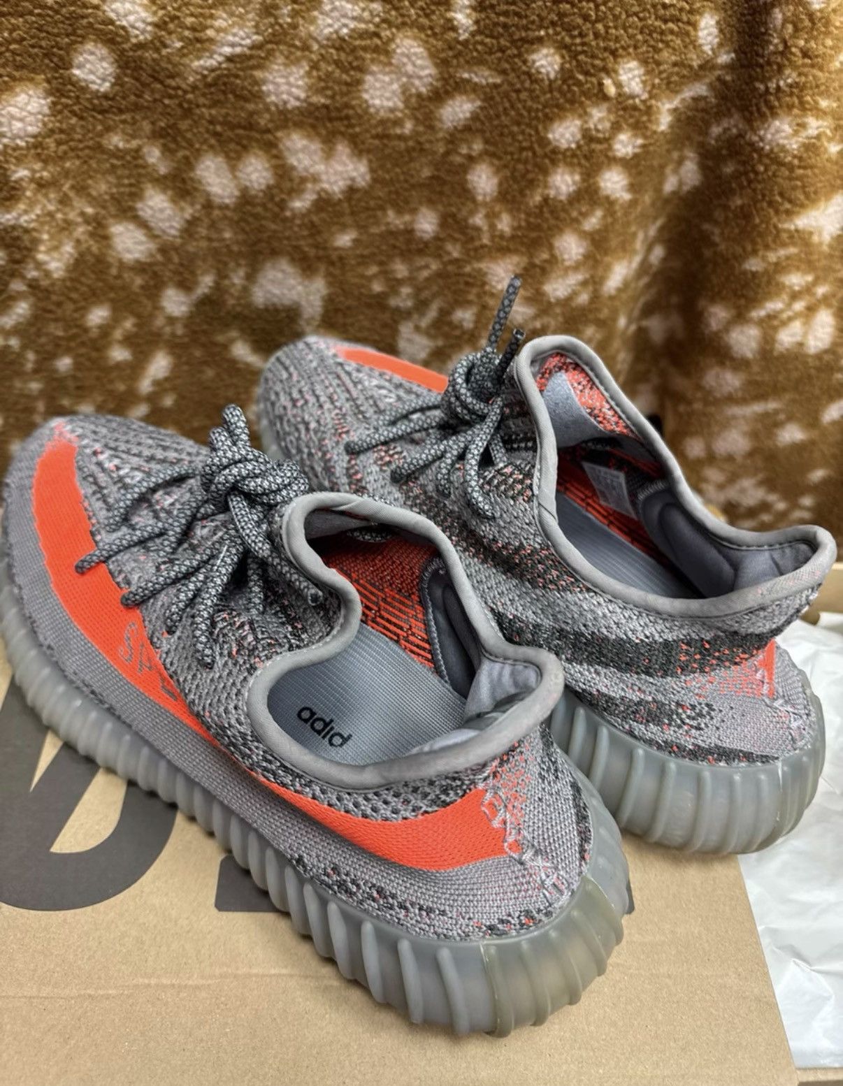 Adidas Adidas Yeezy 350 Grey Orange Reflective K37 Size US 10 / EU 43 - 6 Thumbnail
