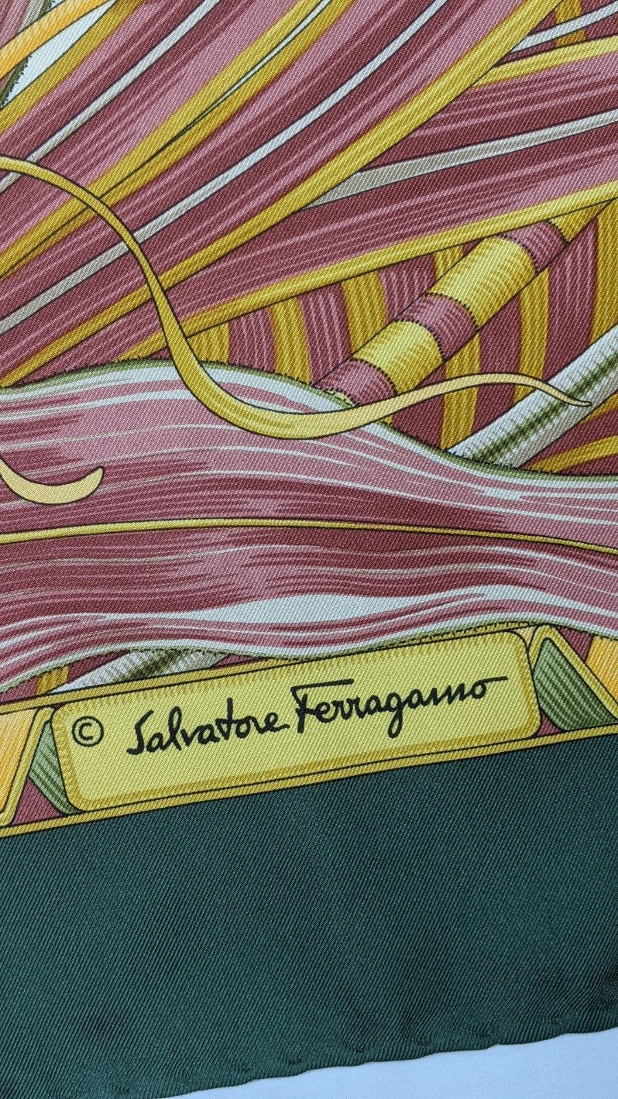 Salvatore Ferragamo Salvatore Ferragamo Lotus Silk Scarf Size ONE SIZE - 3 Thumbnail