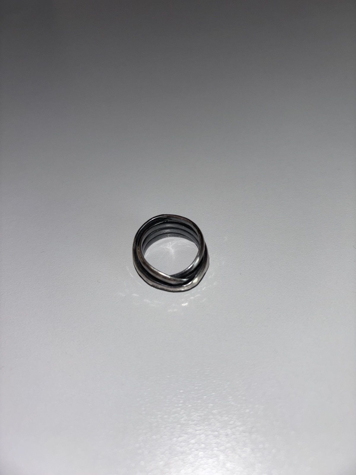 Chin Teo Dark colored Silver Ring Size ONE SIZE - 1 Preview