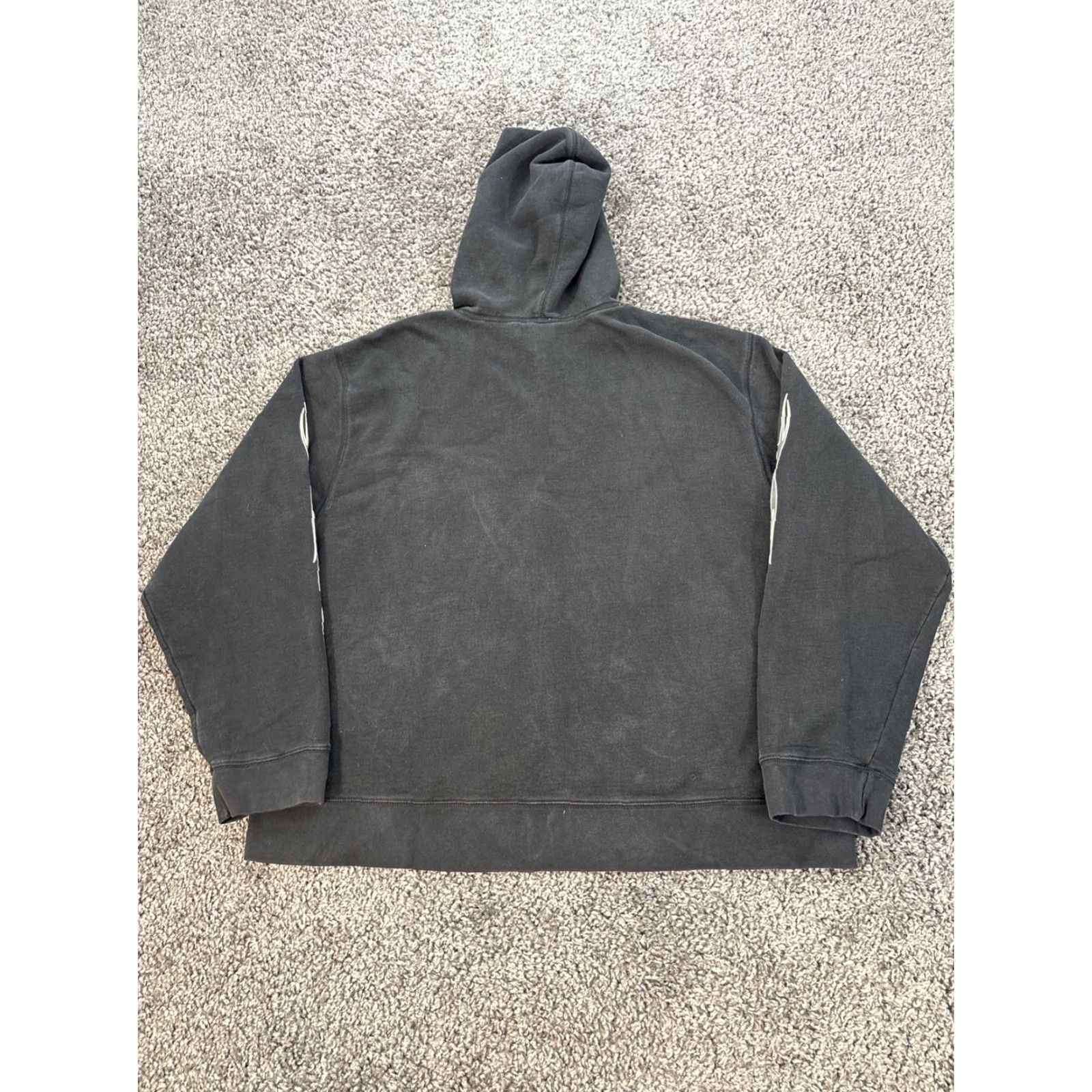 Old Navy VINTAGE Old Navy Hoodie Sweatshirt Mens 2XL Black Pullover Fleece Logo Graphic Print All Seasons Hooded Pockets Cotton Polyester Size US XXL / EU 58 / 5 - 5 Thumbnail