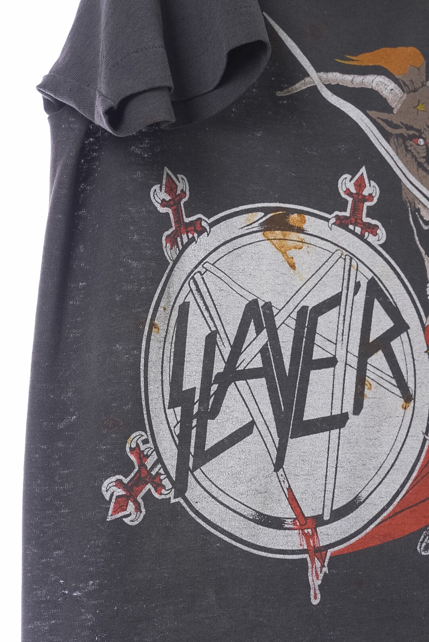 Vintage VINTAGE 1986 SLAYER ‘HAUNTING OF THE CHAPEL’ T-SHIRT Size US M / EU 48-50 / 2 - 5 Thumbnail