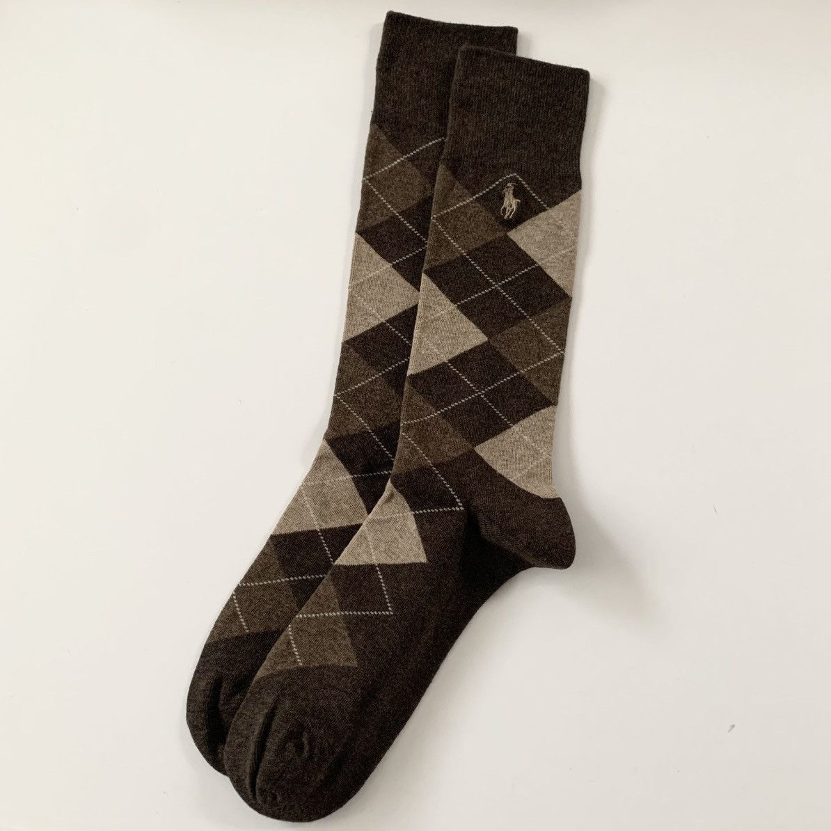 Ralph Lauren Argyle brown long socks Size ONE SIZE - 5 Thumbnail