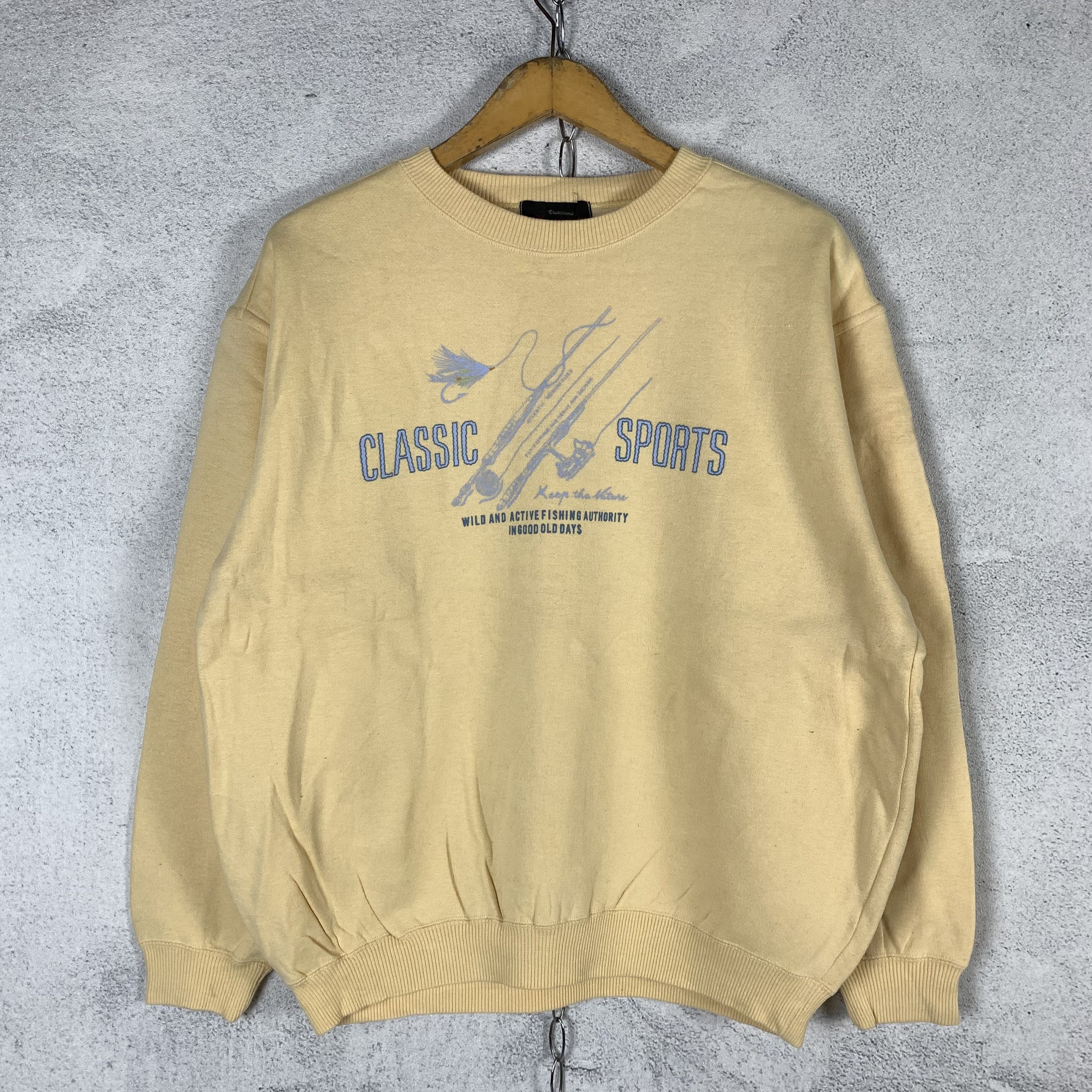 Vintage Vintage Classic Sports Wild Active Fishing Sweatshirt Size US L / EU 52-54 / 3 - 1 Thumbnail