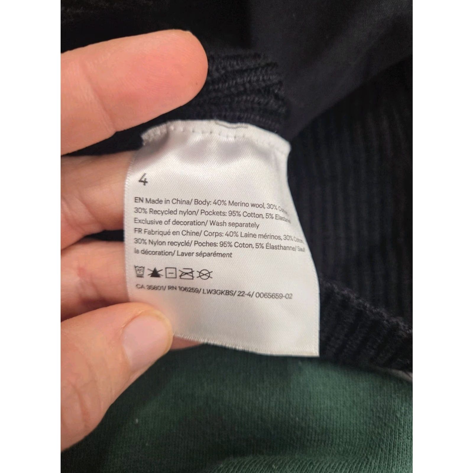 Lululemon Lululemon Merino Wool-Blend Rib Long Wrap Sweater 4 BLACK Open Ribbed Small Shirt Womens Size S / US 4 / IT 40 - 4 Thumbnail