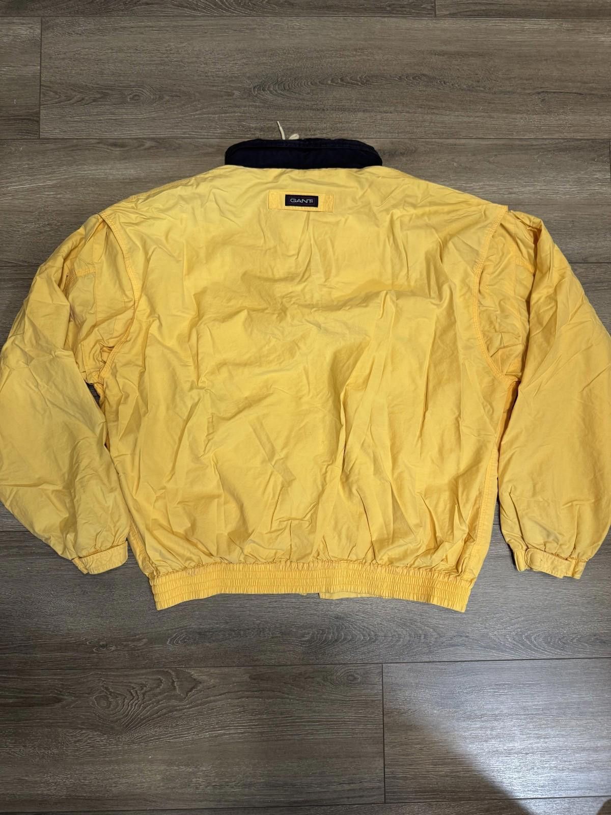 Gant Vintage GANT Jacket/Windbreaker Yellow Hidden Hood Size US L / EU 52-54 / 3 - 4 Thumbnail