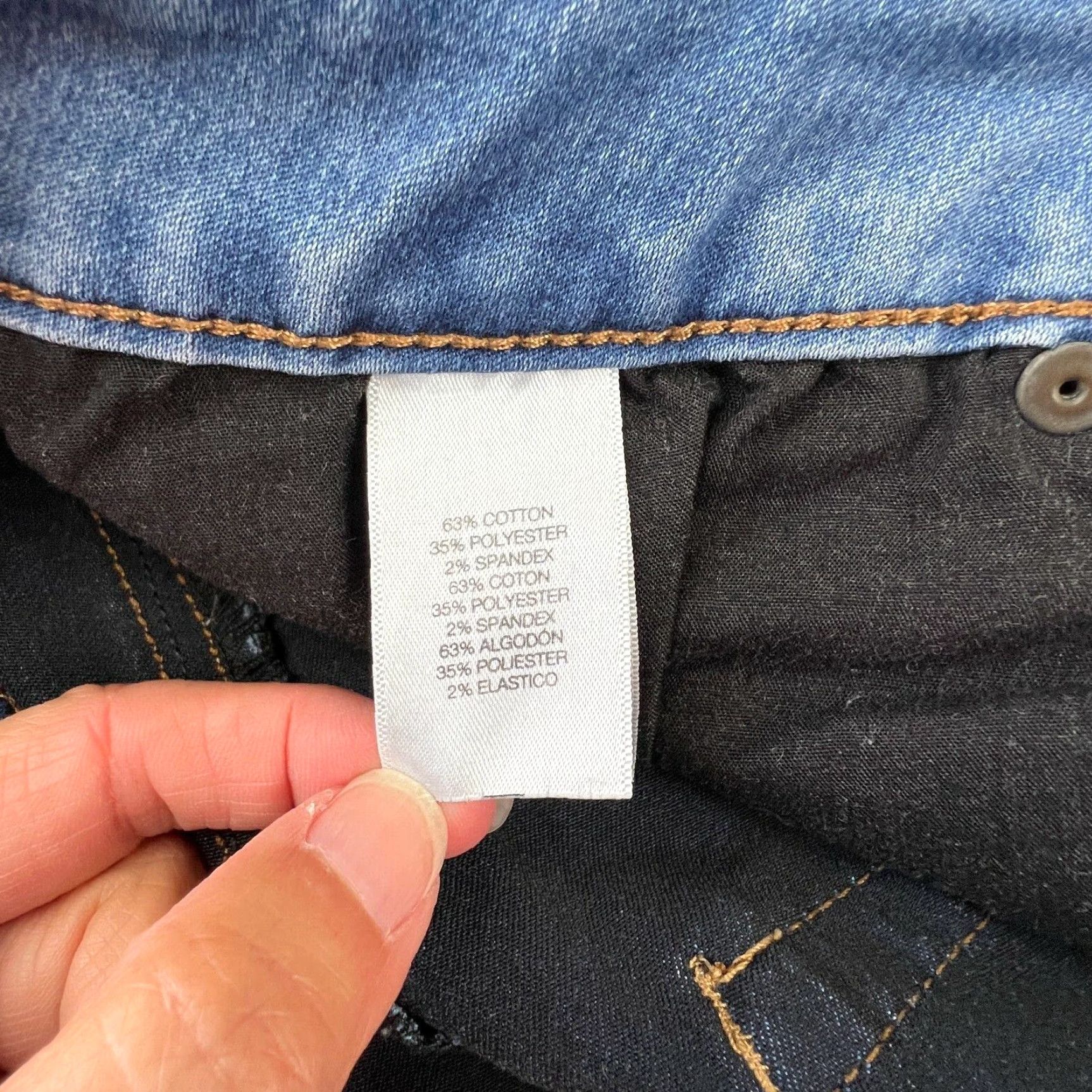 Kenneth Cole Kenneth Cole Reaction Womens Skinny Jeans Blue Medium Wash Mid Rise Stretch Size 8 Size 30" / US 8 / IT 44 - 5 Thumbnail