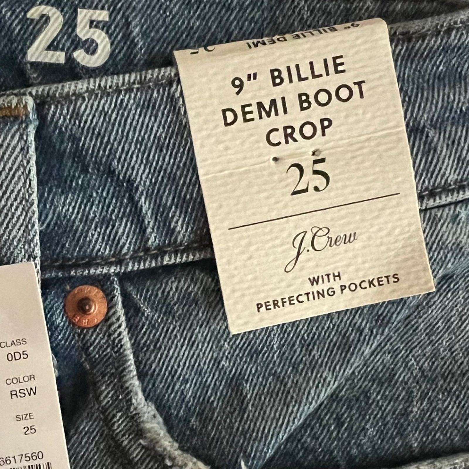 J.Crew J.Crew 9" Billie Demi Boot High-Rise Cropped Jeans, 25 Size 25" / US 0 / IT 36 - 13 Thumbnail
