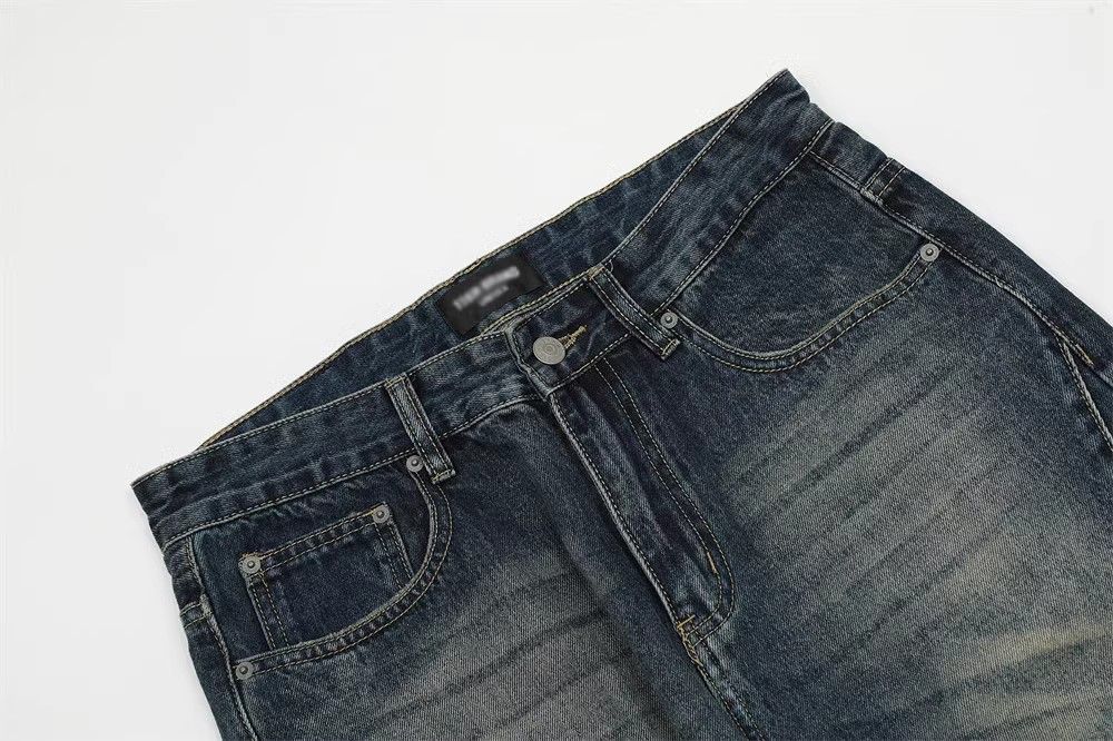 Japanese Brand Heavy men's street washed loose flared jeans y2k Size US 32 / EU 48 - 3 Thumbnail