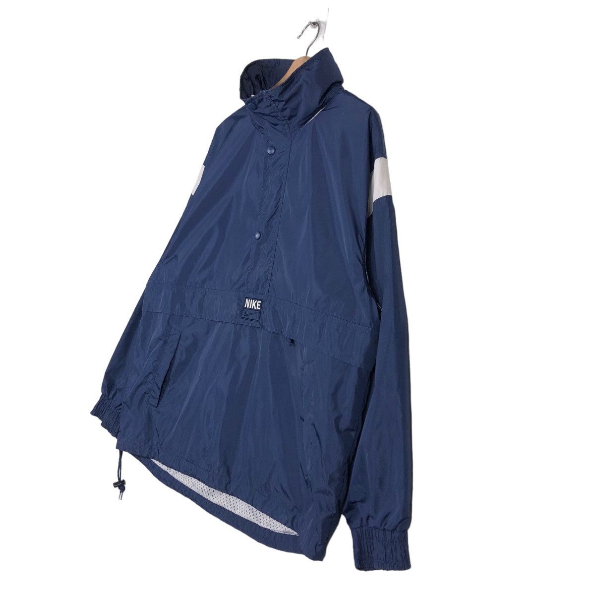 Nike 🔥Vintage Nike Winbreaker Anorak Centre Logo Big Swoosh Size US XL / EU 56 / 4 - 2 Thumbnail