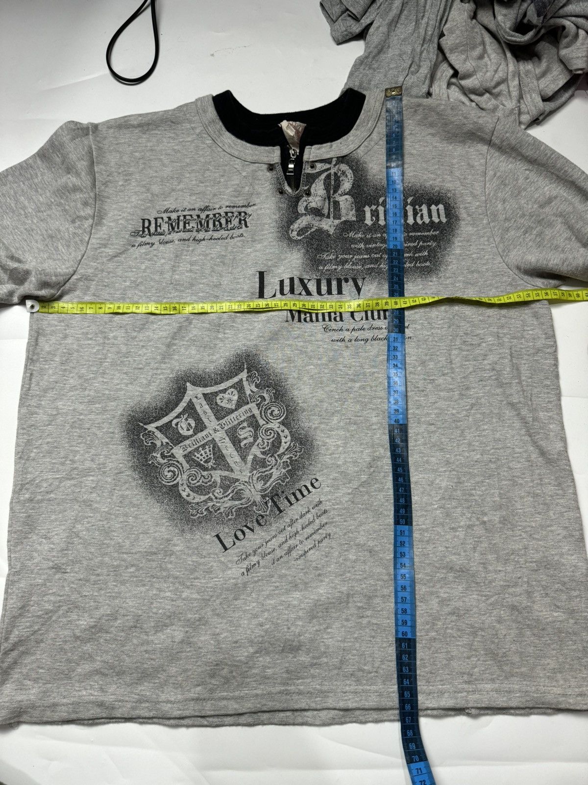 If Six Was Nine × Japanese Brand × Le Grande Bleu (L.G.B.) Double Collar Poem Japanese Long Sleeve ifsix lgb style Size US L / EU 52-54 / 3 - 7 Thumbnail