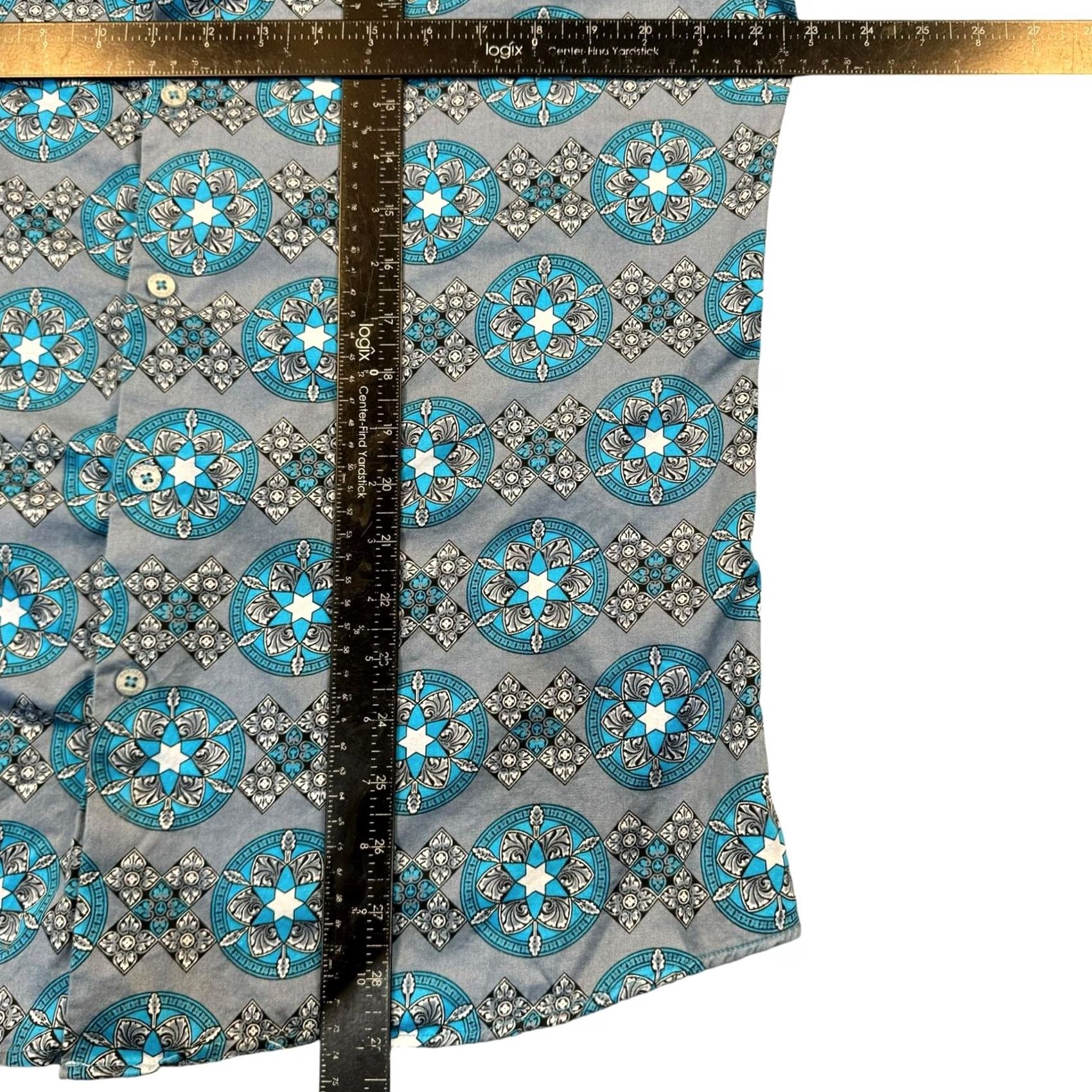 Vintage Barabas Shirt Men 2XL Geometric Long Sleeve All Over Print Cotton Preppy Shirt Size US XXL / EU 58 / 5 - 7 Thumbnail