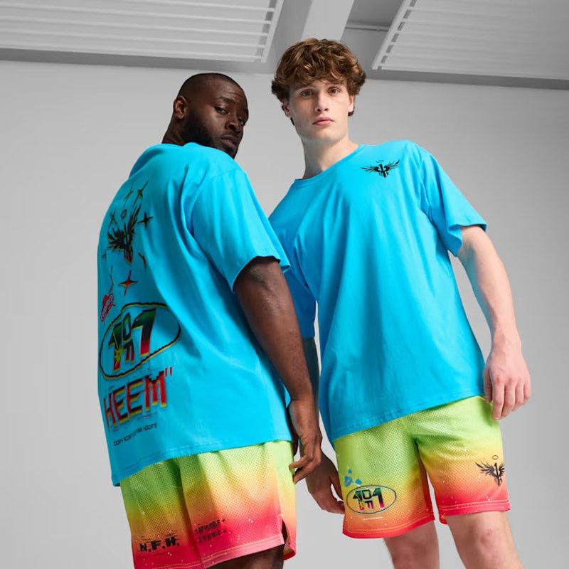 Puma Puma x Lamelo Ball Melo Spark Teal T-shirt Rare 1of1 Heem Size US L / EU 52-54 / 3 - 2 Thumbnail