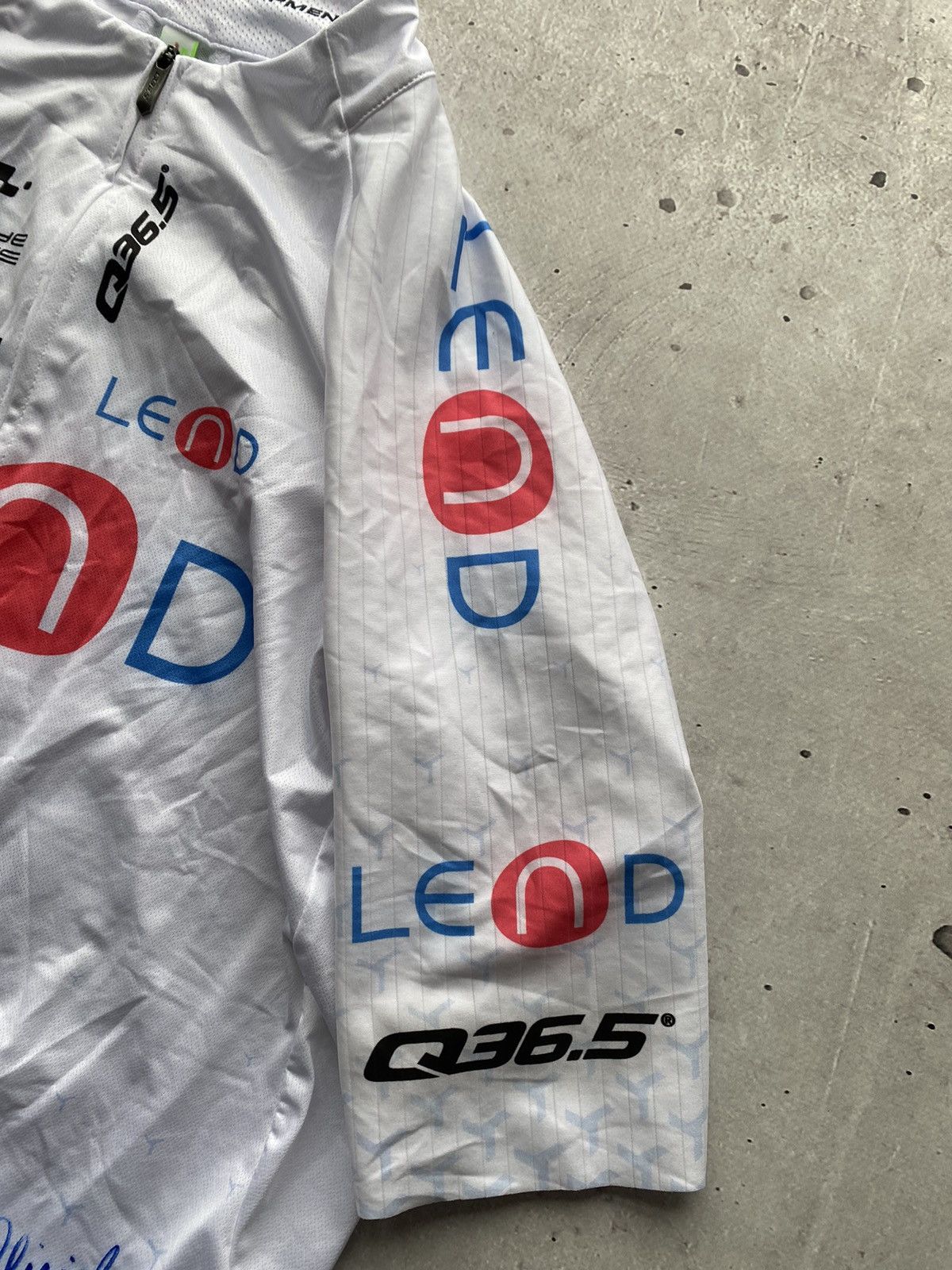 Vintage Q36.5 LEND Tour de Suisse Cycling Jersey Made in Italy Rare Size US L / EU 52-54 / 3 - 5 Thumbnail
