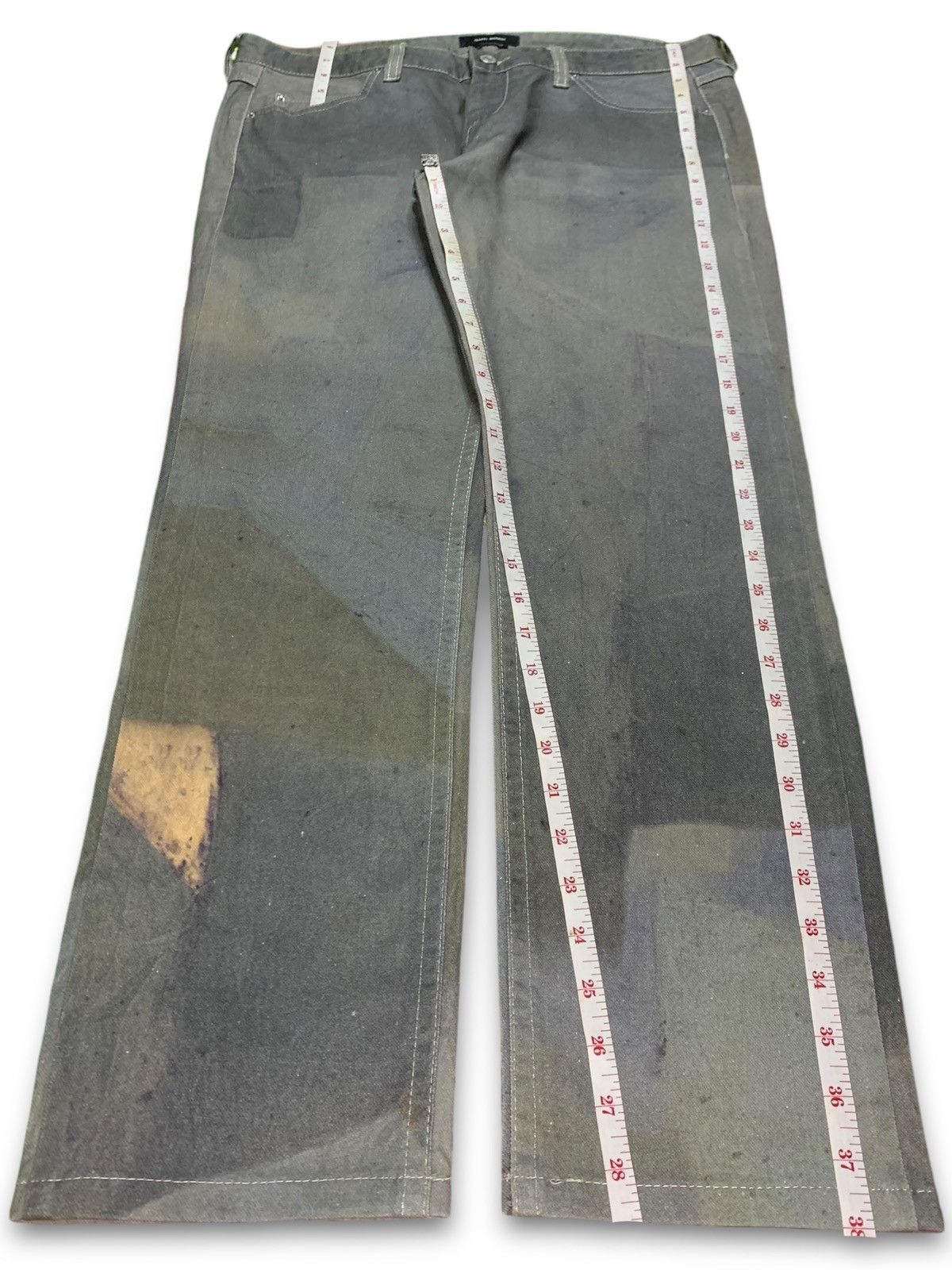 Isabel Marant × Isabel Marant Etoile Vintage Isabel Marant Artisanal Spike Denim Pants Size 35" - 12 Thumbnail
