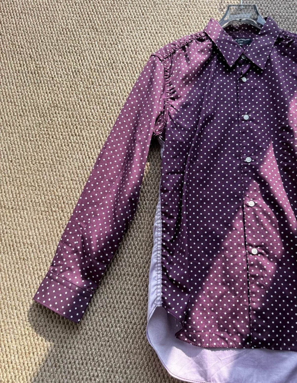 Comme des Garcons COMME des GARÇONS Base White Polka Dot Panel Shirt K23 Size US S / EU 44-46 / 1 - 2 Thumbnail
