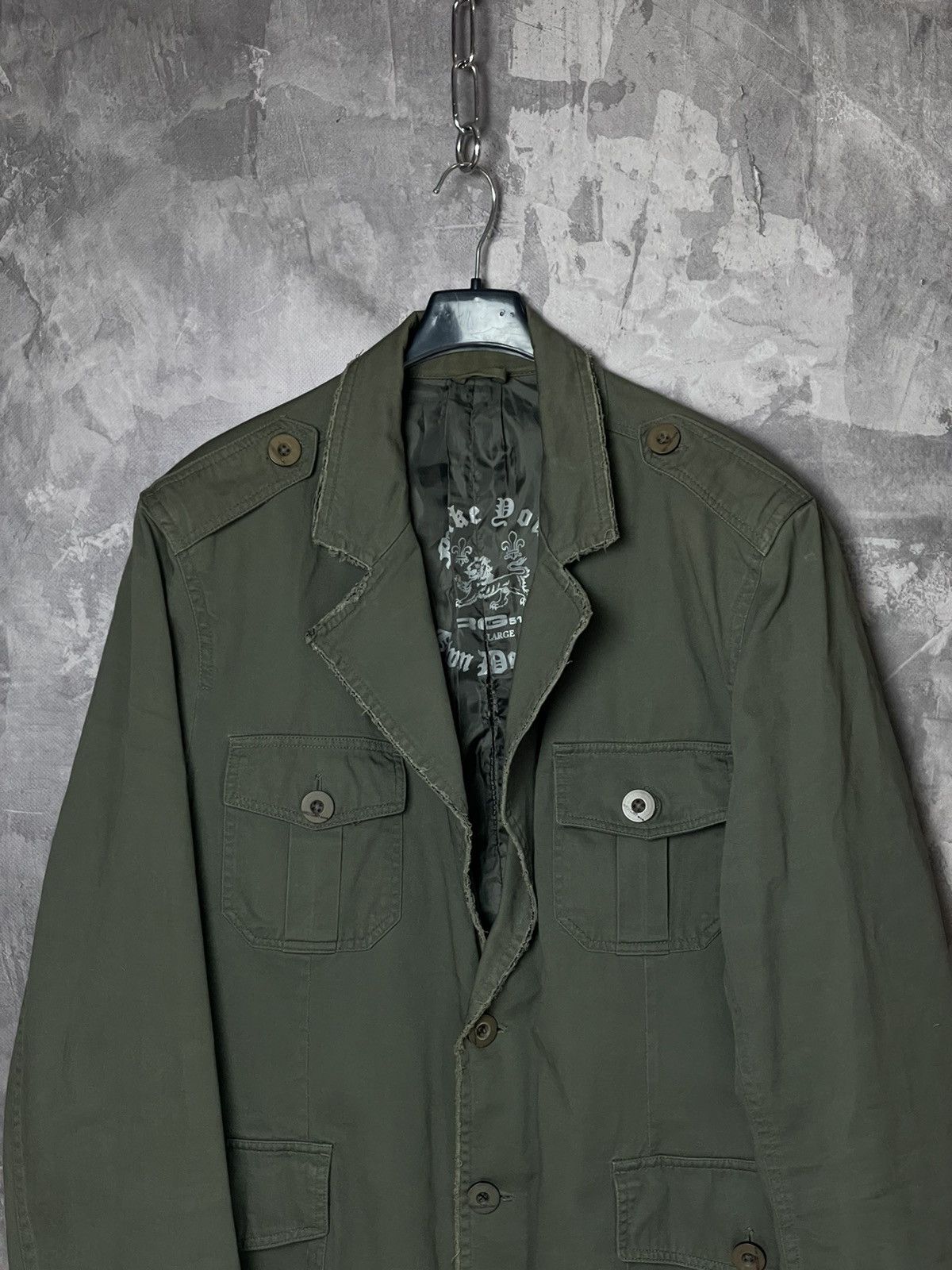 Japanese Brand × Vintage Vintage Big Logo American Retro 90s Blazer Cotton Jacket Size US L / EU 52-54 / 3 - 4 Thumbnail