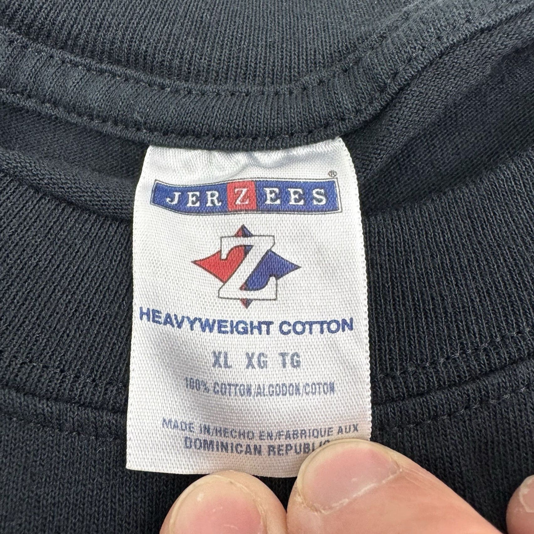 Jerzees VINTAGE JERZEES Movie T-Shirt Adult XL Black Short Sleeve Crew Neck Logo 2000s Y2K Mens Size US XL / EU 56 / 4 - 4 Thumbnail