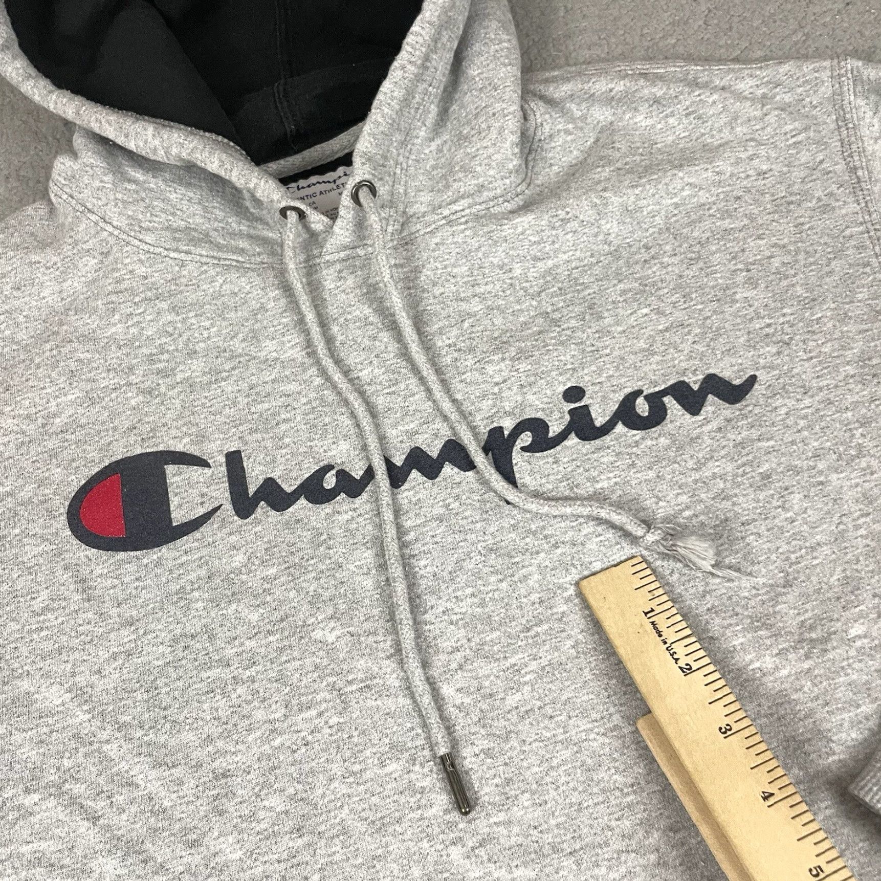 Champion VINTAGE Champion Hoodie Adult Medium Gray Mens M Hoodie USA Theme Sportswear Athletic Casual Size US M / EU 48-50 / 2 - 3 Thumbnail