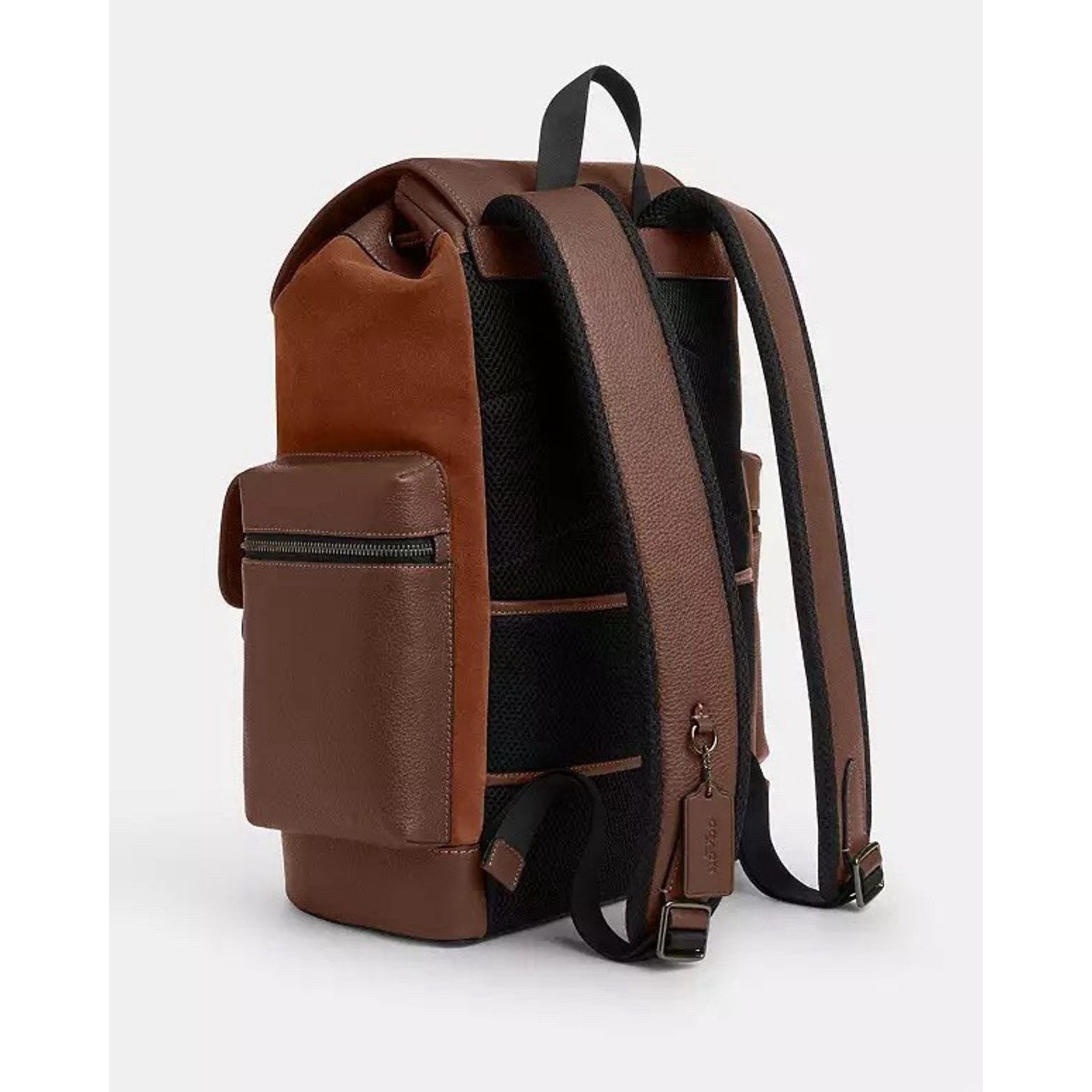 Coach NWT Coach MEN's Sprint Backpack CCG12 suede Cognac/Sienna Size ONE SIZE - 11 Thumbnail