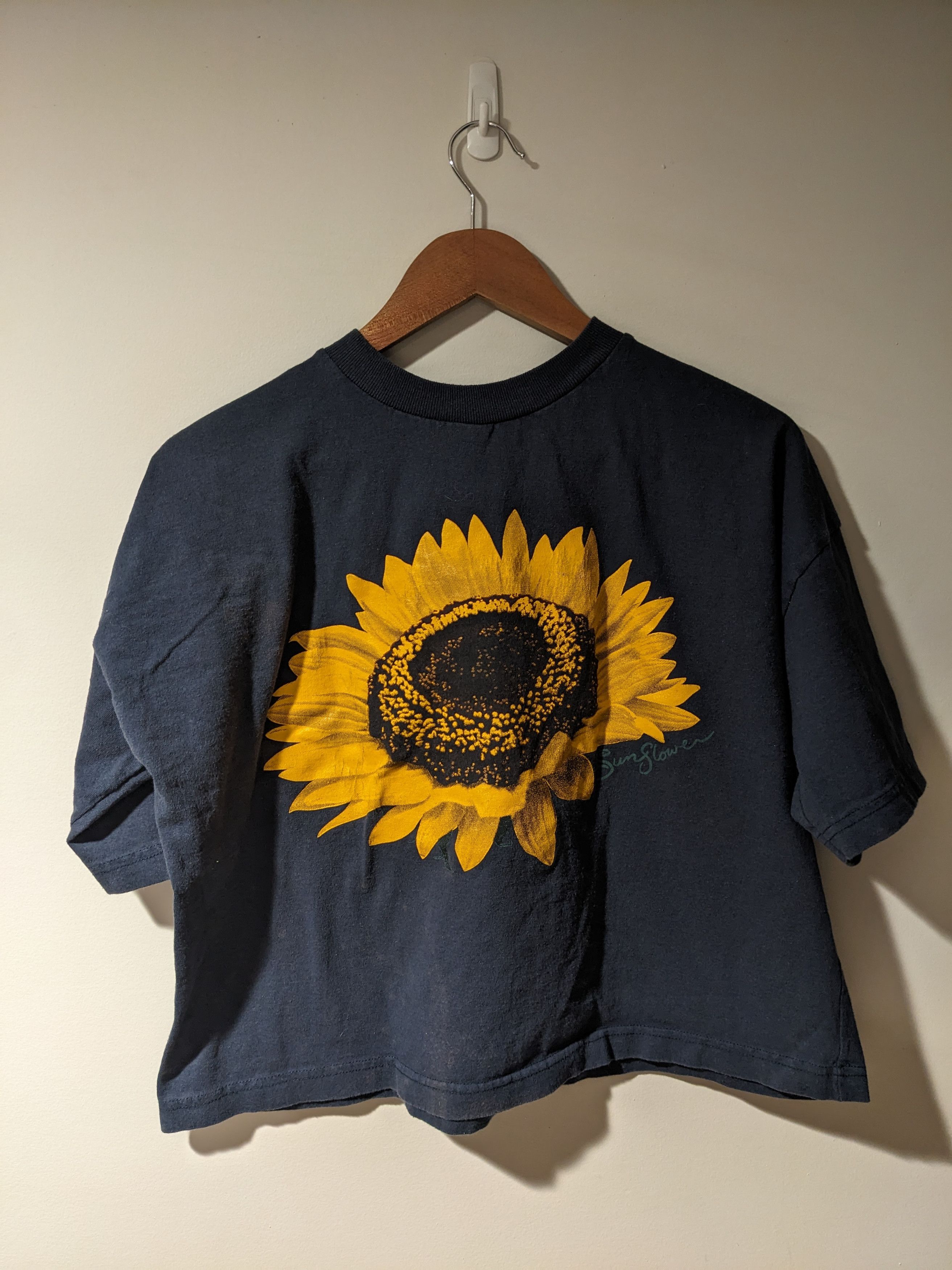 Art × Streetwear × Vintage Vintage 90s Sun Flower Blue X-Large  