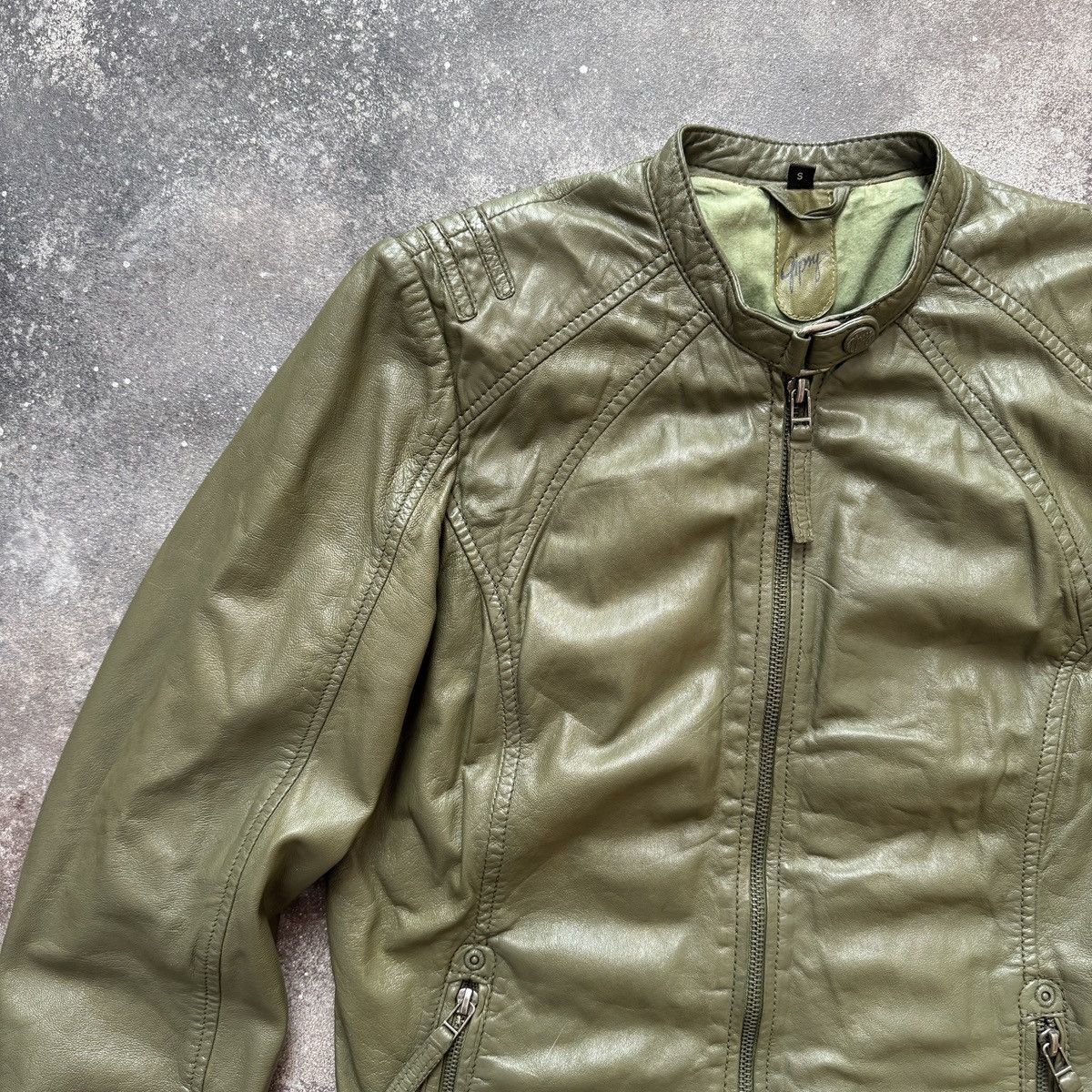 If Six Was Nine Gipsy Vintage Avant Garde Zip Details Leather Biker Jacket Size S / US 4 / IT 40 - 4 Thumbnail