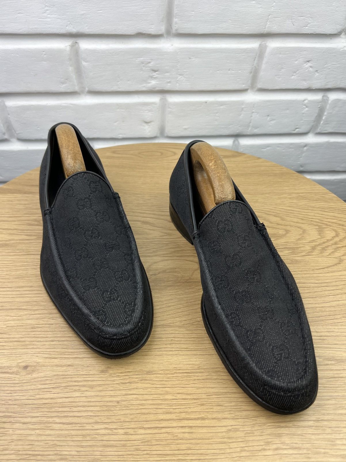 Gucci GUCCI Loafers Leather Shoes Jordaan GG Monogram Canvas Size US 9 / EU 42 - 2 Thumbnail