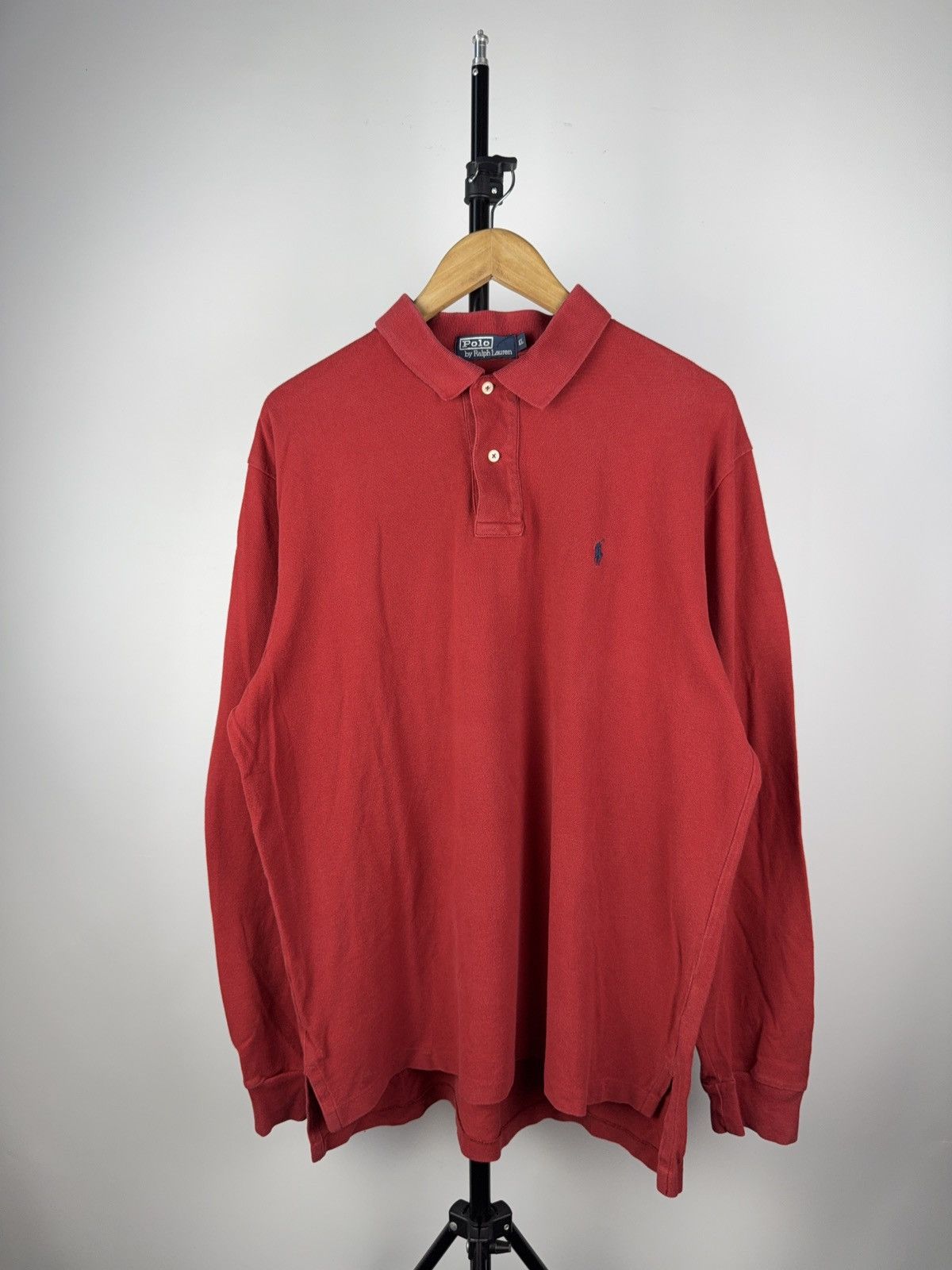 Polo Ralph Lauren × Ralph Lauren × Vintage Vintage 90s Polo Ralph Lauren Long Sleeve Polo Shirt Size XL Size US XL / EU 56 / 4 - 1 Thumbnail