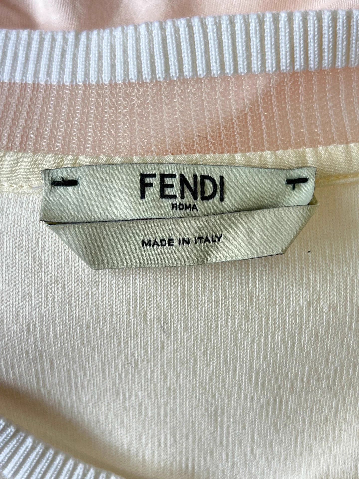 Fendi FENDI Women's White 3D Flower Embroidered Hoodie IT40 Size S / US 4 / IT 40 - 5 Thumbnail
