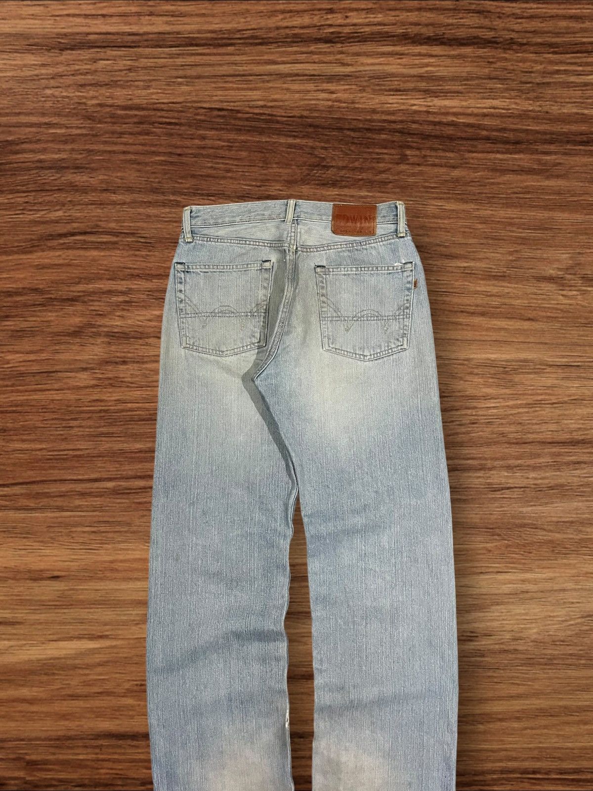 Edwin × Vintage Vintage Edwin 505X Blue Washed Distressed Selvedge Jeans Size US 29 - 7 Thumbnail