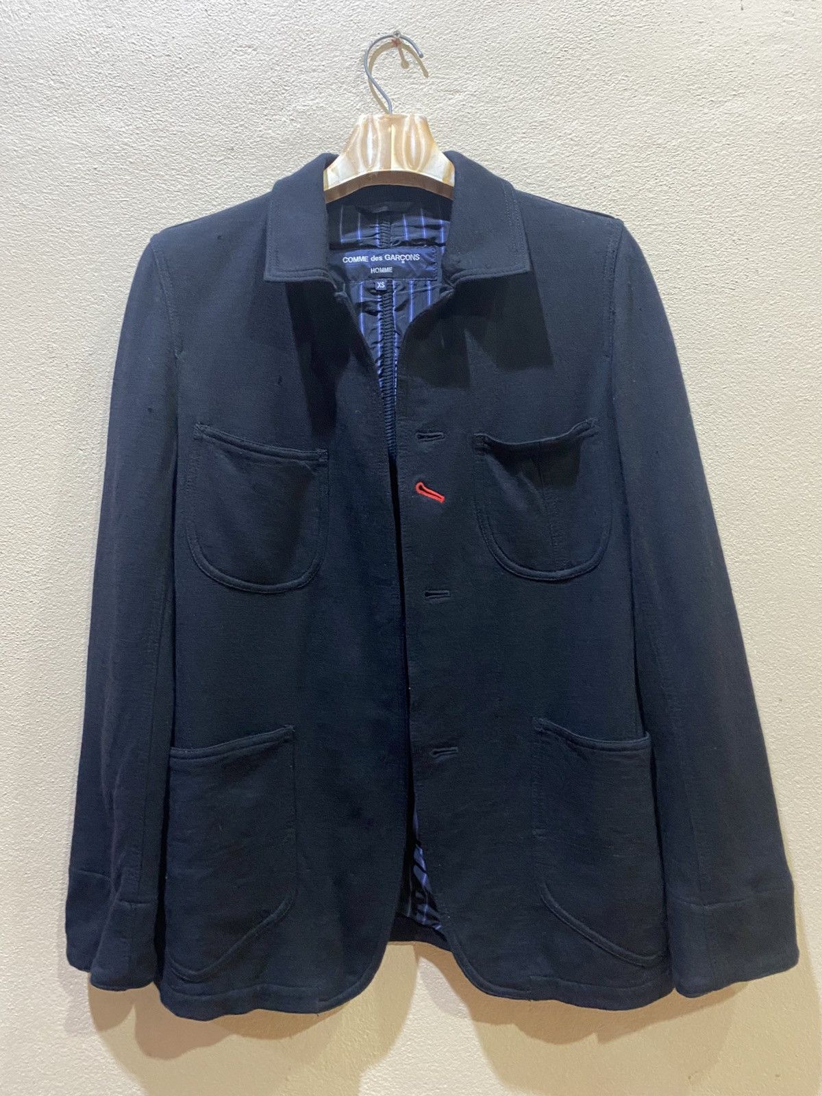 Comme des Garcons Homme Comme des Garcons Homme Distresse Jacket Size US XS / EU 42 / 0 - 1 Thumbnail