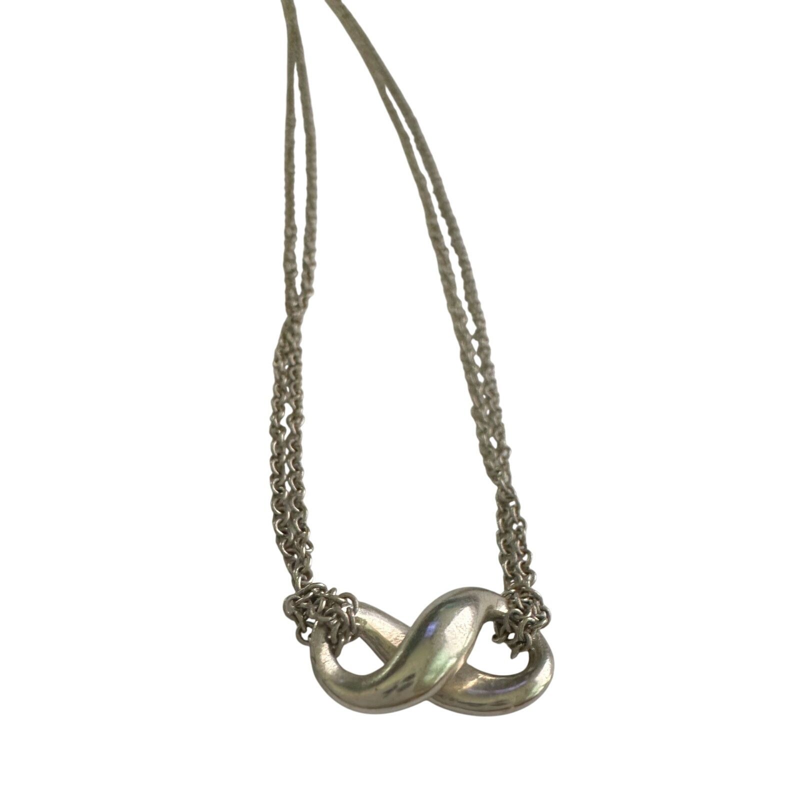 Tiffany & Co. Tiffany & Co Infinity Double Chain Pendant and Necklace Size ONE SIZE - 5 Thumbnail