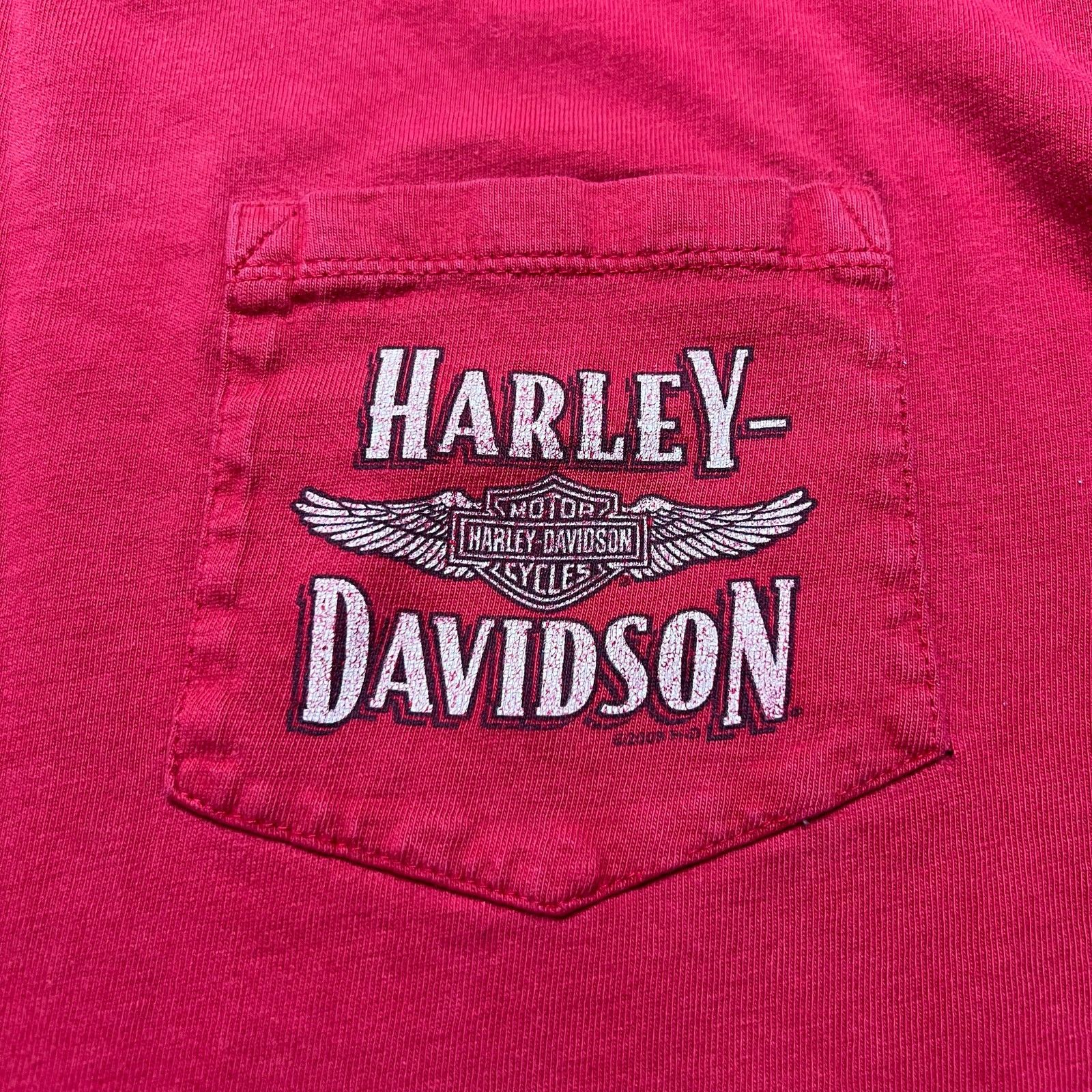 Harley Davidson Vintage Harley-Davidson red t-shirt Sz M/L City Cycle Sales Size US L / EU 52-54 / 3 - 2 Thumbnail