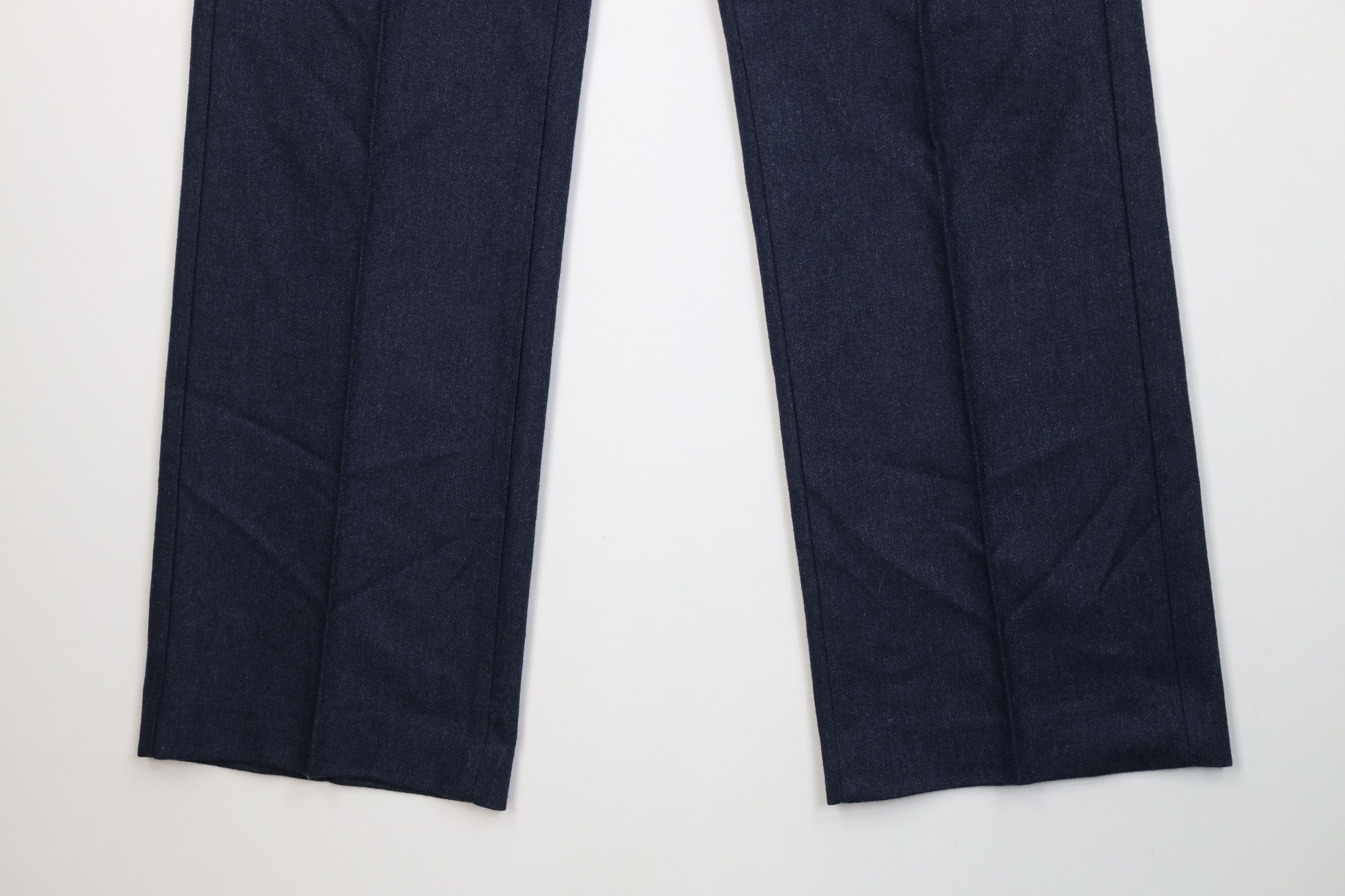 Vintage Vintage 70s Streetwear Flared Wide Leg Chino Pants Blue USA Size US 32 / EU 48 - 4 Thumbnail