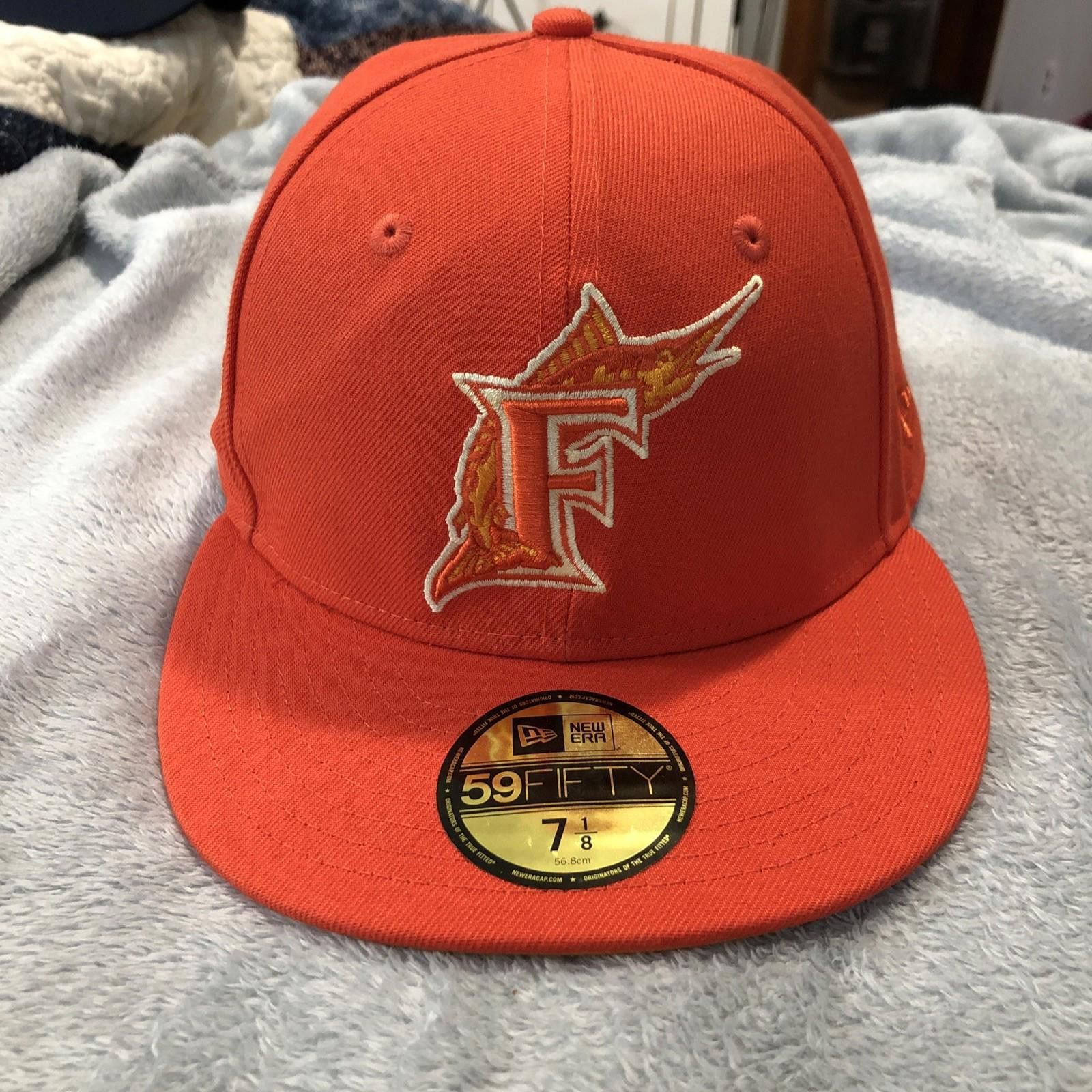 New Era Marlins '97 World Series Orange Patch New Era 5950 FITTED Size ONE SIZE - 1 Thumbnail