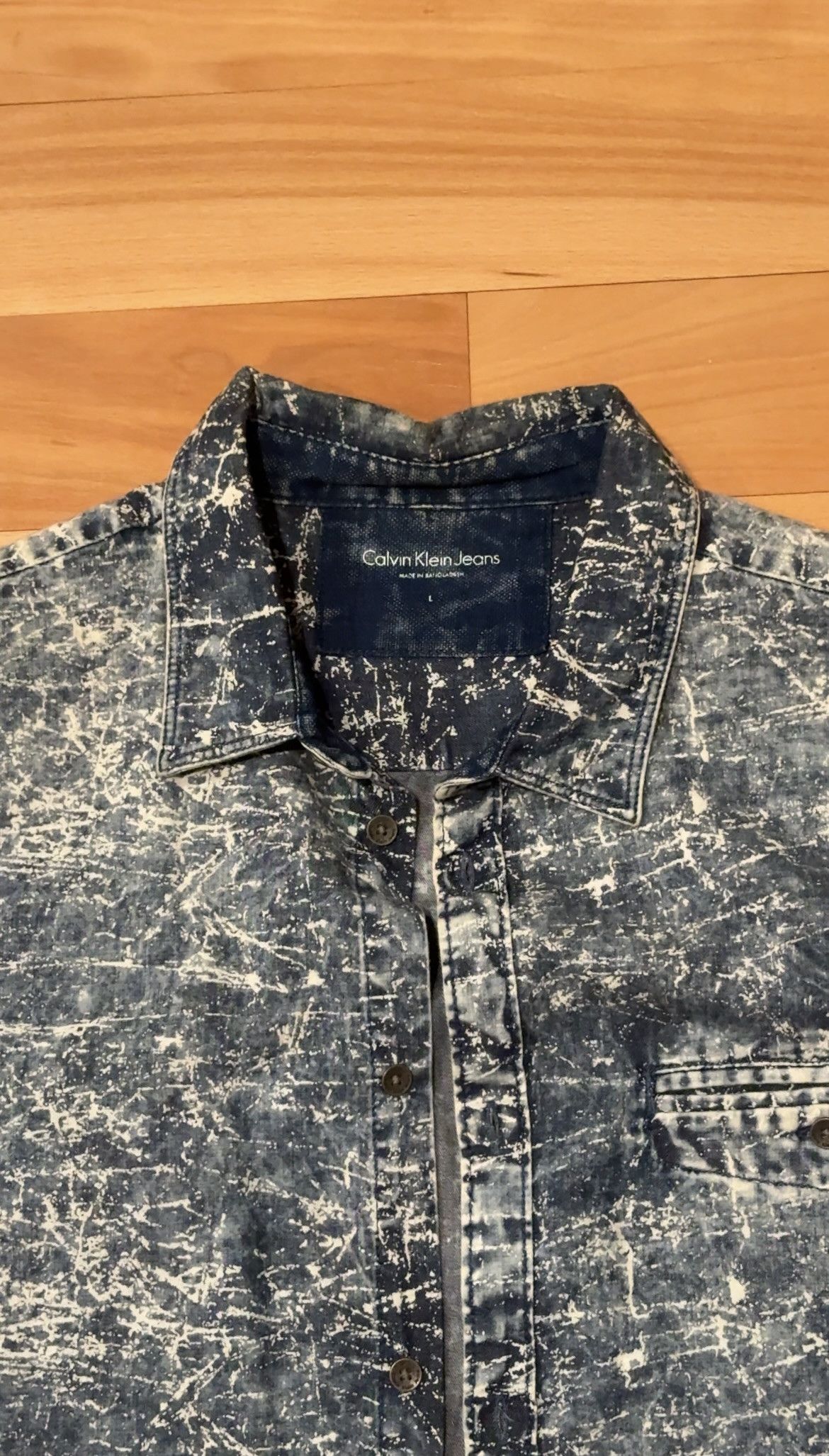 Calvin Klein Calvin Klein Short-Sleeve Button Down Shirt Size US L / EU 52-54 / 3 - 3 Thumbnail