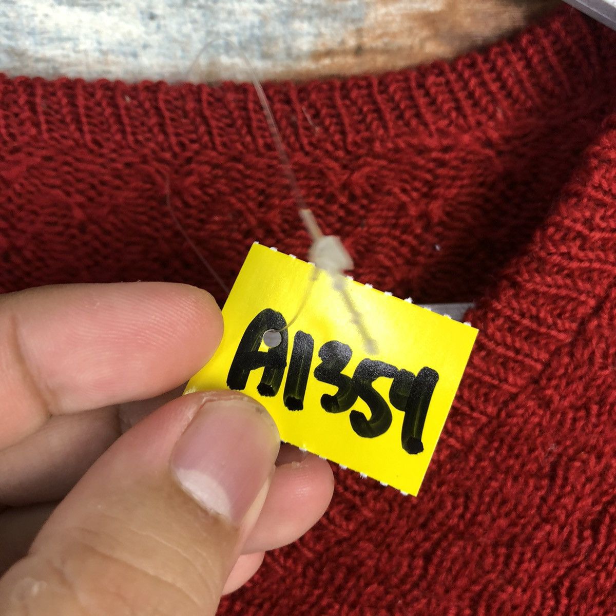 Homespun Knitwear × Japanese Brand Japanese Brand plain Red Knitwear #A1354 Size M / US 6-8 / IT 42-44 - 9 Thumbnail