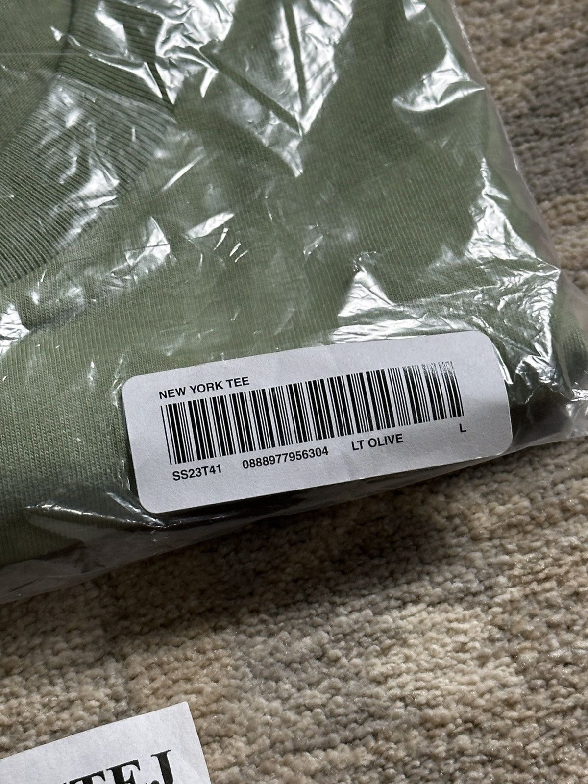 Supreme Supreme New York Tee - Light Olive - L - SS23 Size US L / EU 52-54 / 3 - 5 Thumbnail