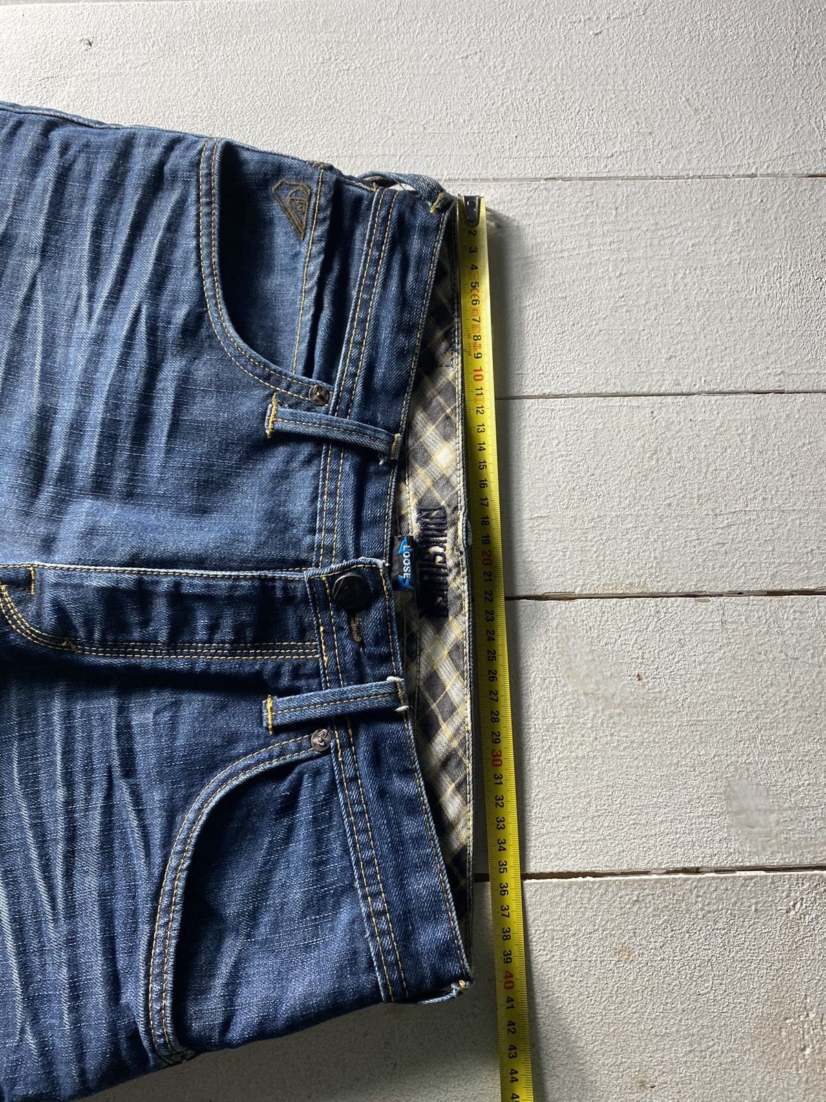 Billabong × Quiksilver × Rip Curl 💢90s Quicksilver Baggy Loose Fit Blue Denim Pants Mens Surf Size US 31 - 9 Thumbnail