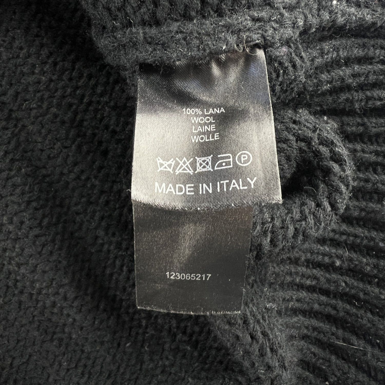 Raf Simons Raf Simons FW17 Black Uneven Wool Knit Sweater Size US L / EU 52-54 / 3 - 5 Thumbnail