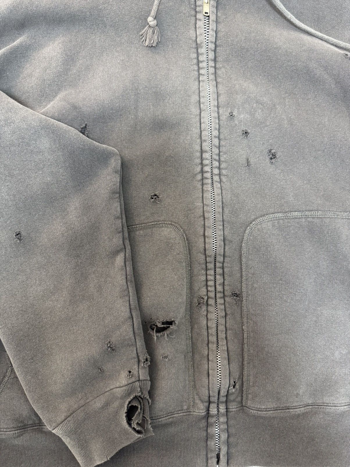 Saint Michael Saint Michael Distressed Zip Hoodie Size US XL / EU 56 / 4 - 2 Thumbnail