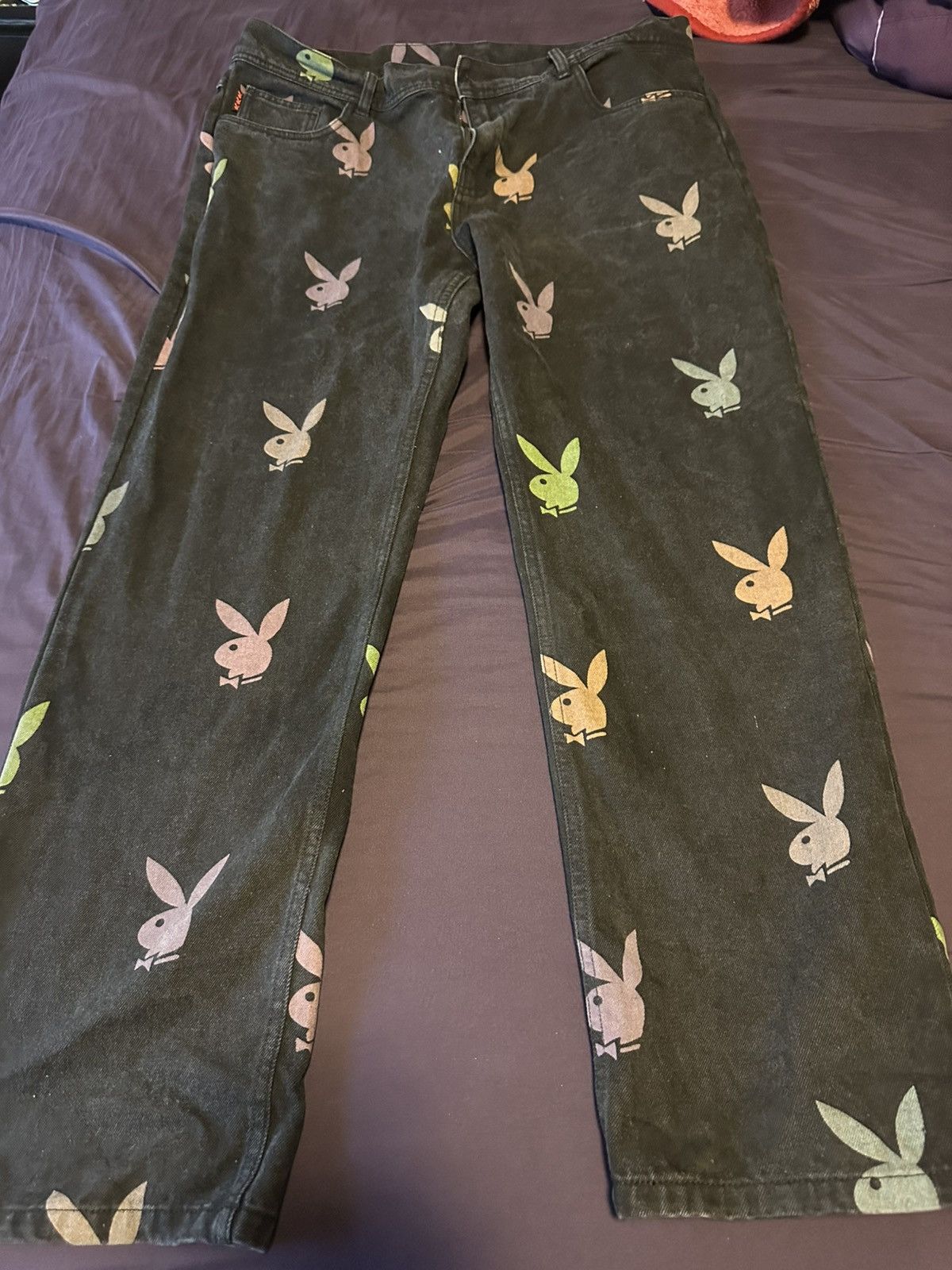 Playboy × Pleasures Black Playboy x Pleasures Collab Jeans Size US 38 / EU 54 - 8 Thumbnail