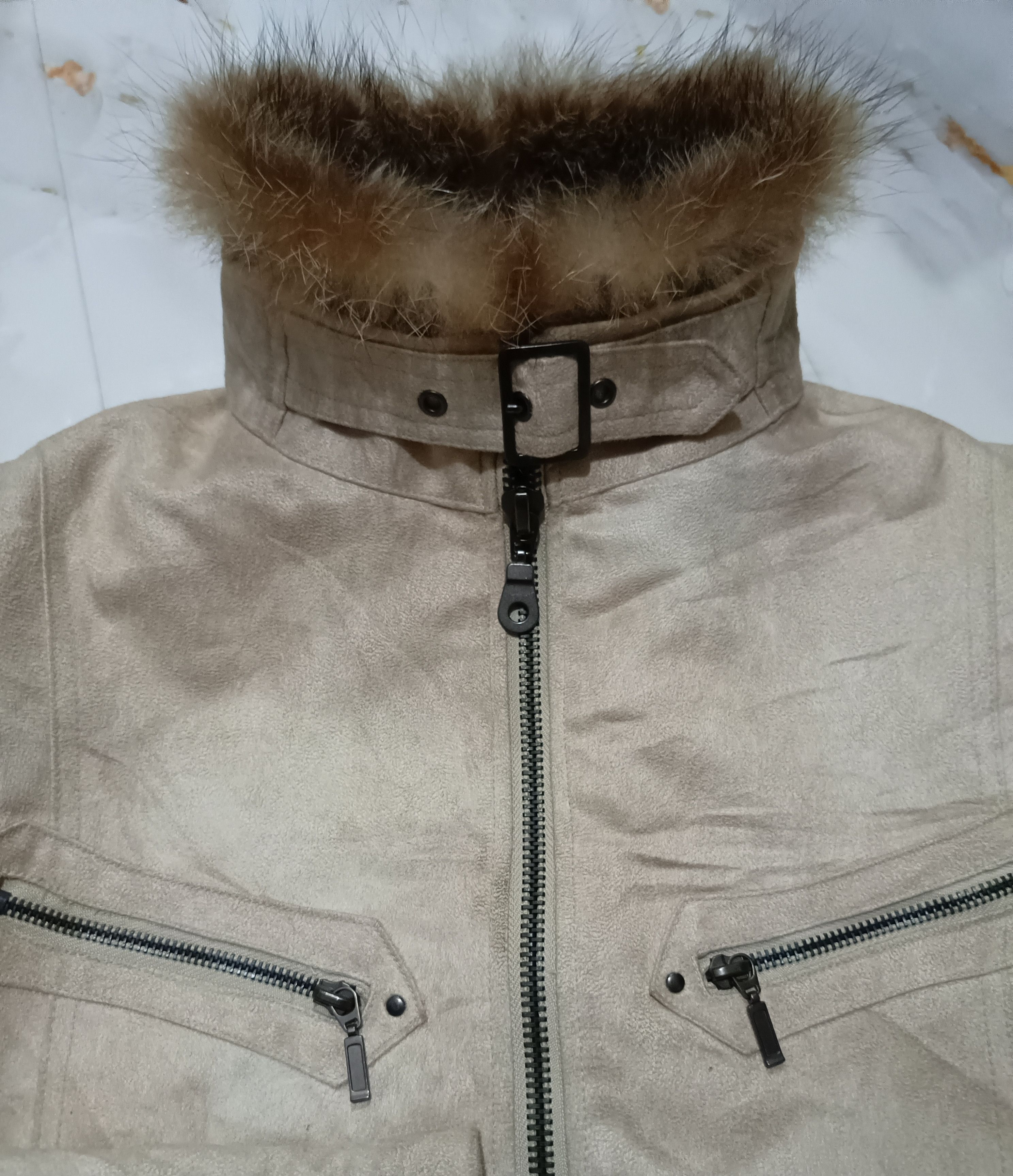 In The Attic splendid satisfaction riders raccoon suedeleather fur jacket Size US XL / EU 56 / 4 - 4 Thumbnail