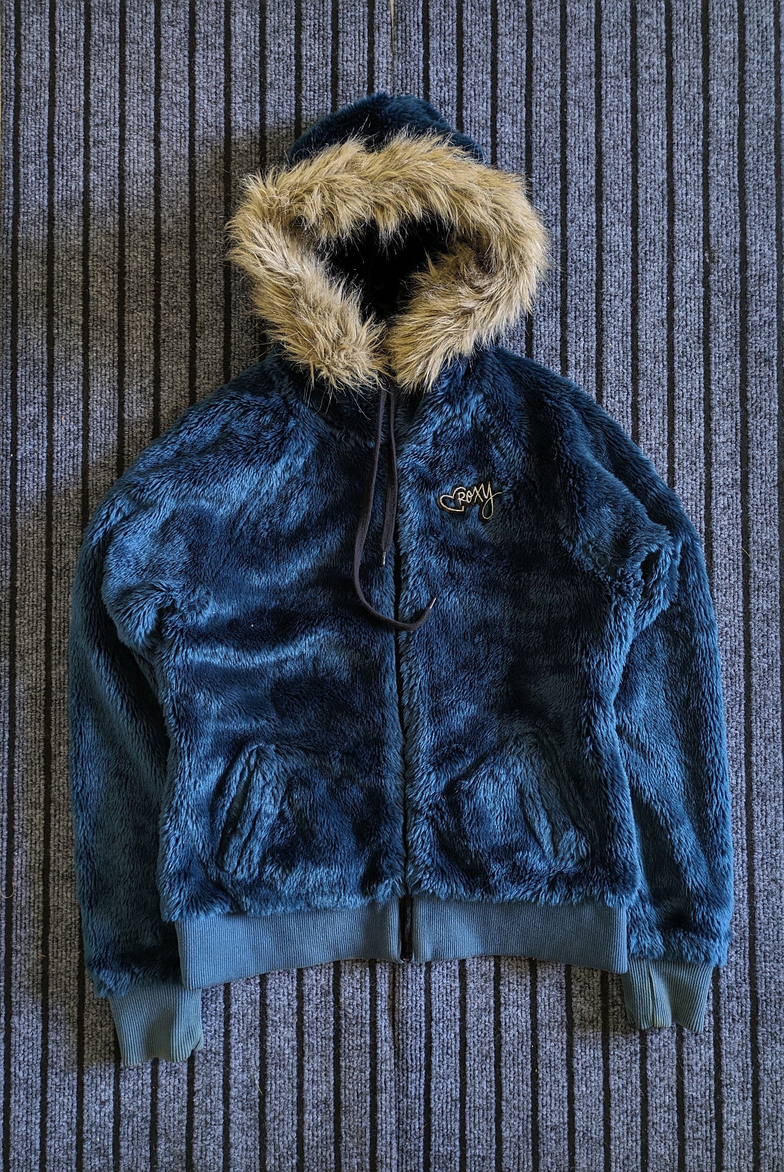 14th Addiction Roxy Reversible Velvet Fur Hoodie Jacket LGB KMRii Size L / US 10 / IT 46 - 5 Thumbnail